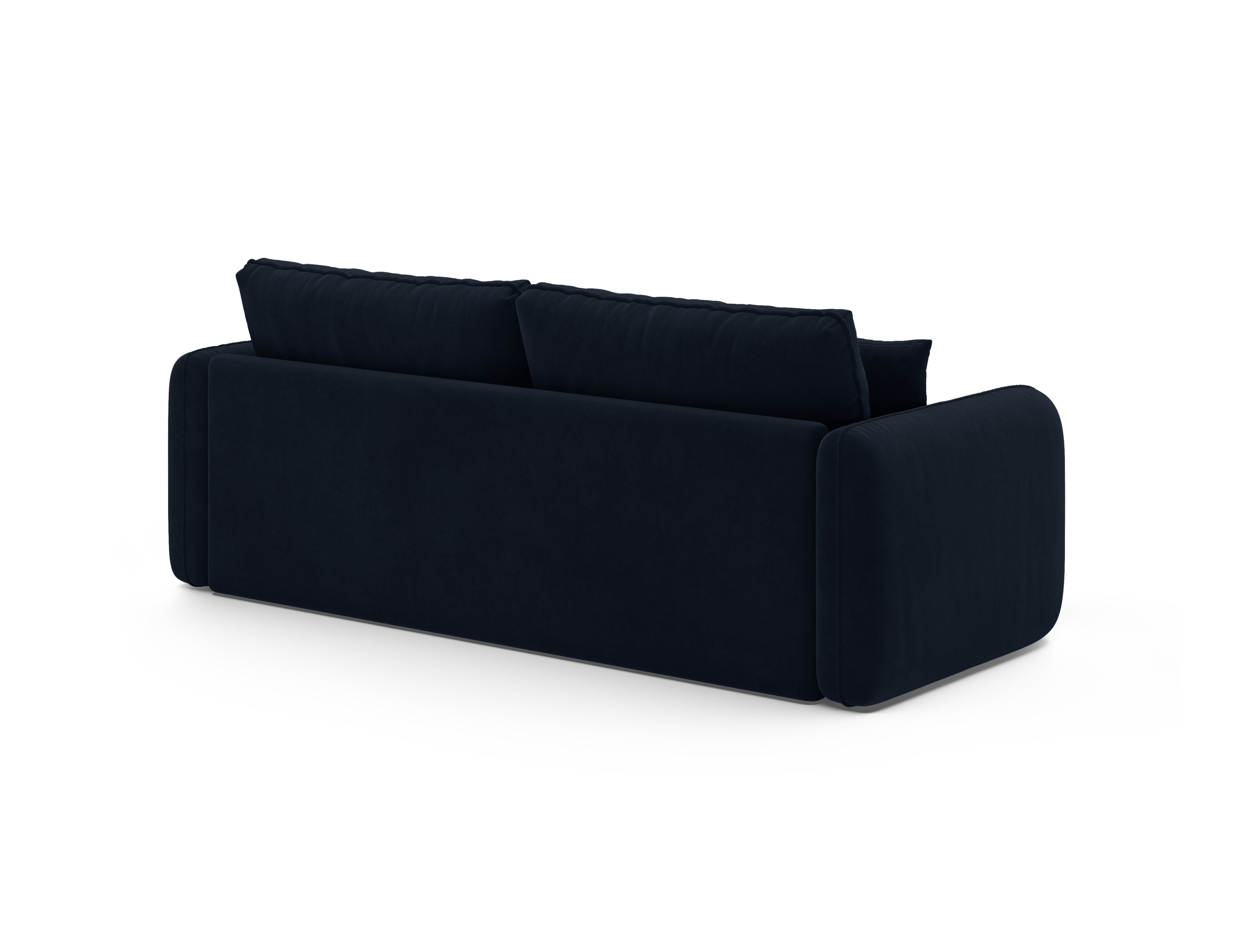 Sofa aus Samt für 3 Personen mit Schlaf-Funktion DORMI königsblau