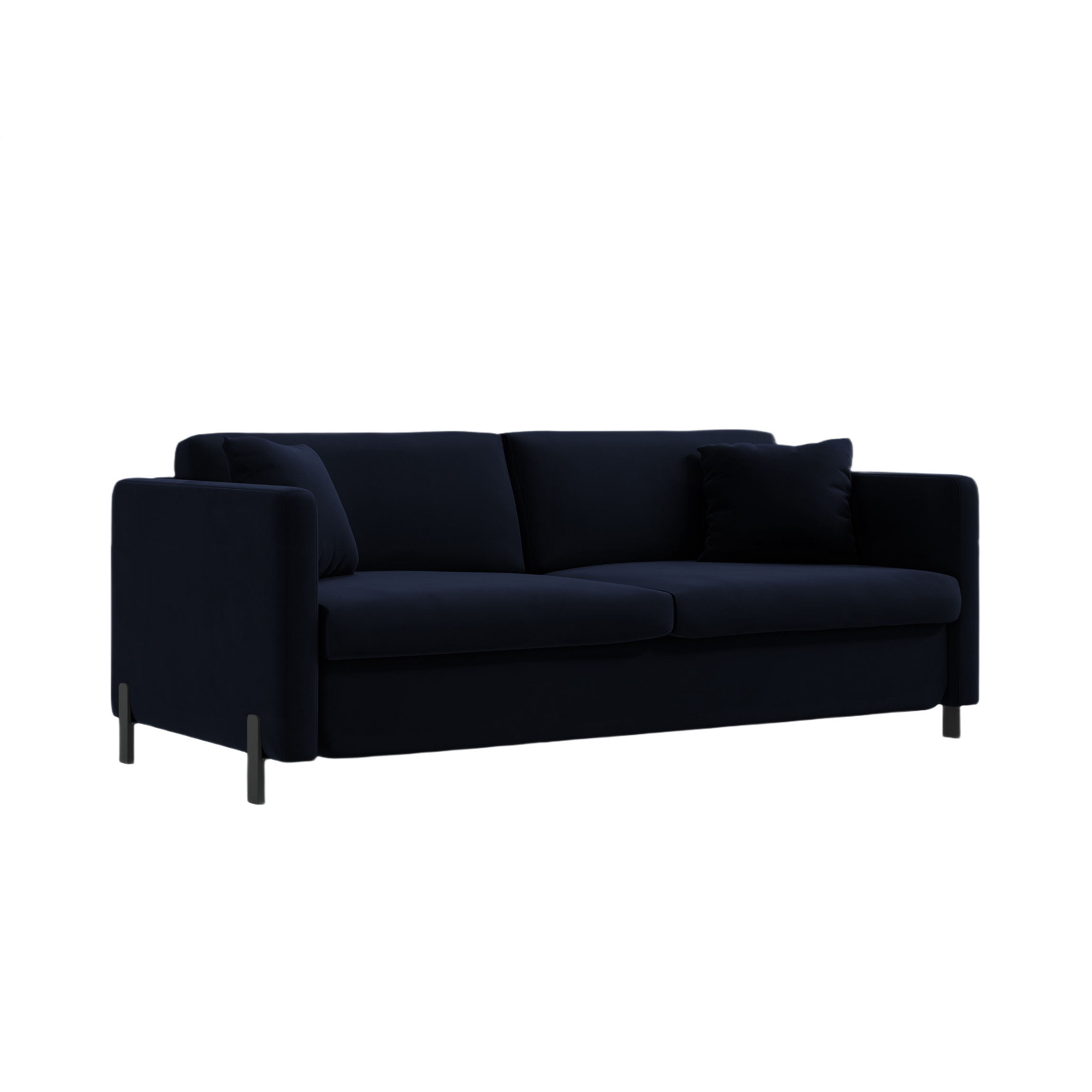 Samtsofa mit Bettfunktion, "Gloria", 3 Sitze, Königsblau, 202x102x80
In Europa gemacht