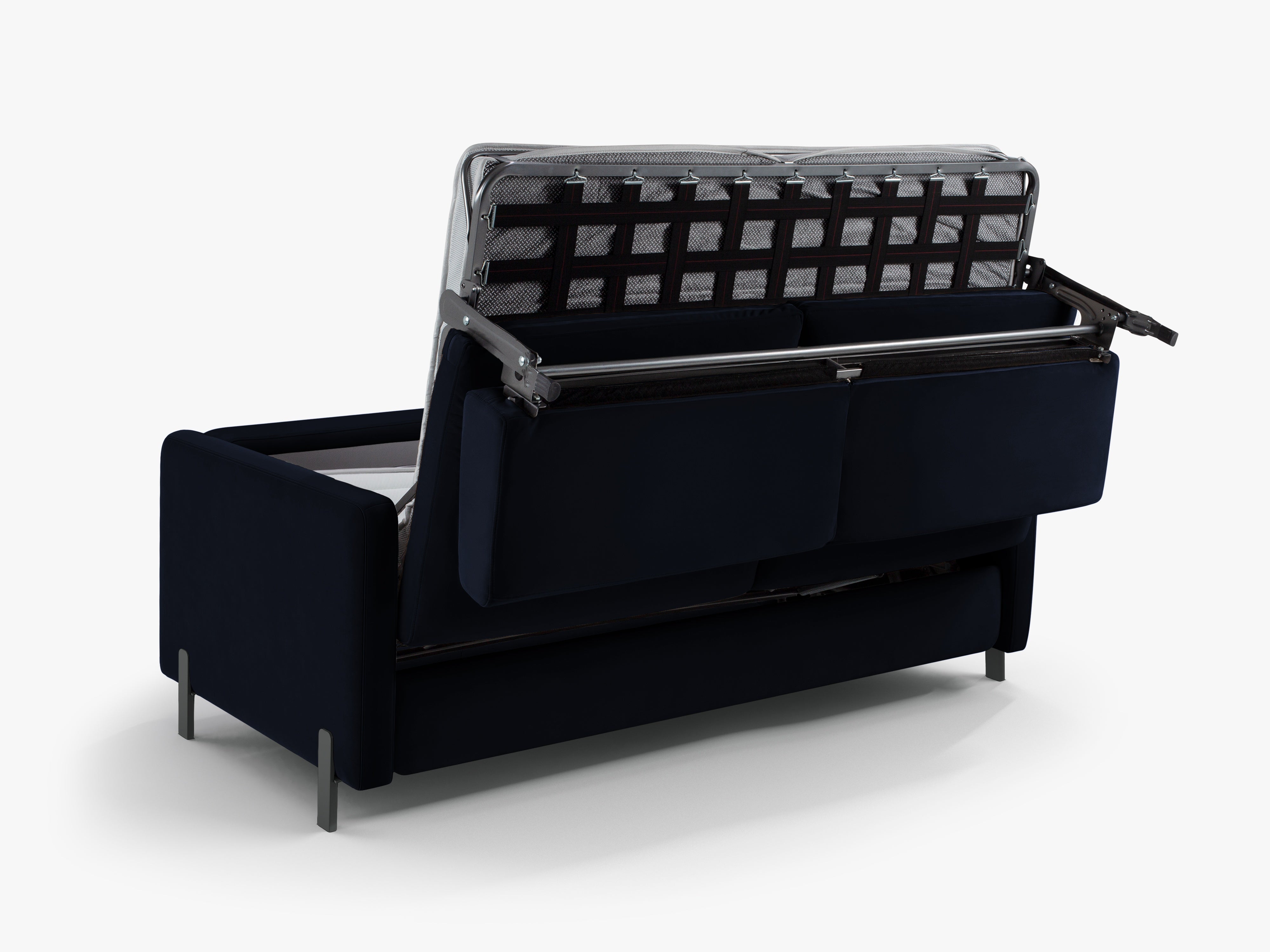 Samtsofa mit Bettfunktion, "Gloria", 3 Sitze, Königsblau, 202x102x80
In Europa gemacht