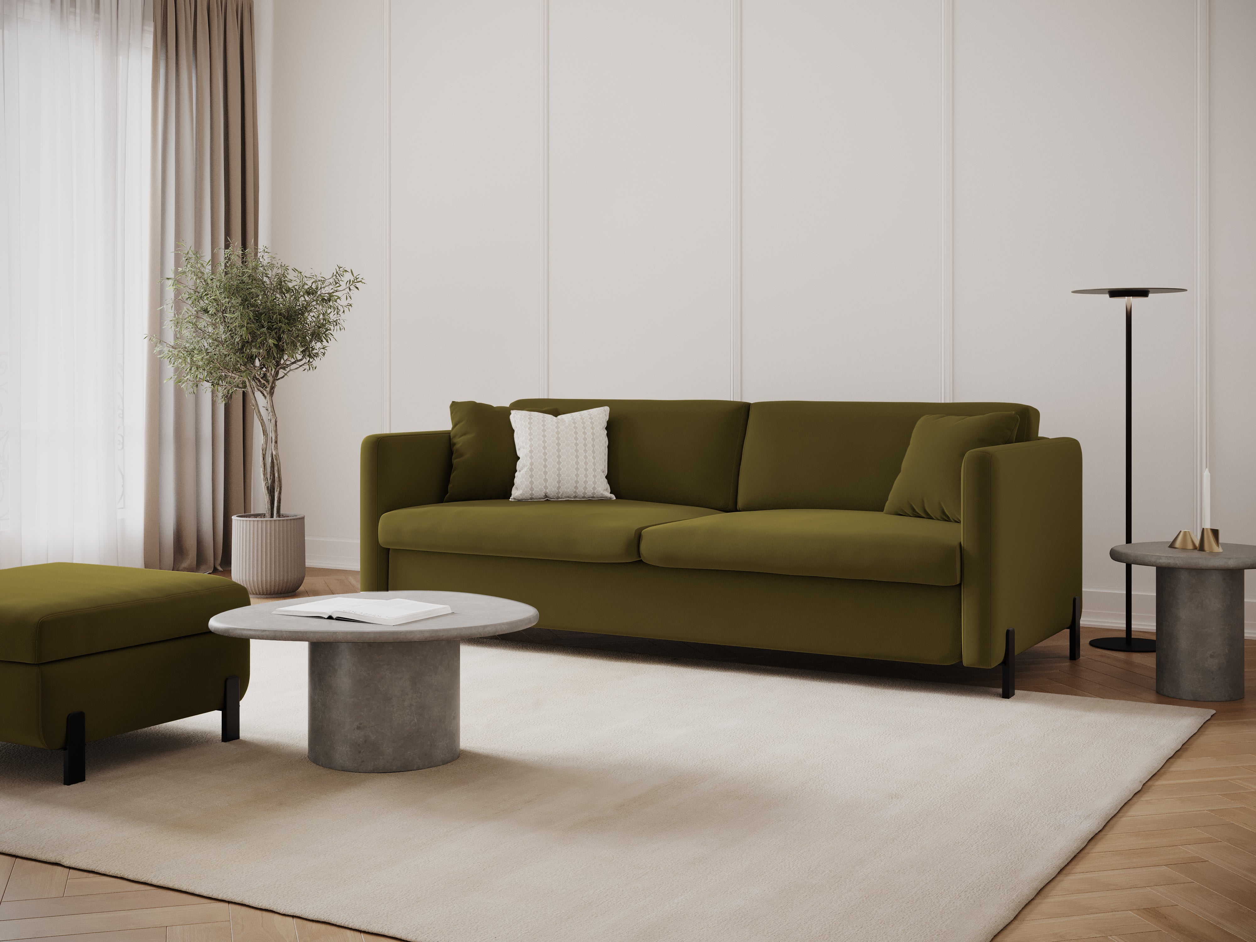Velvet Fumpu mit Box, "Gloria", 1 Sitz, Grün, 87x72x46
In Europa gemacht