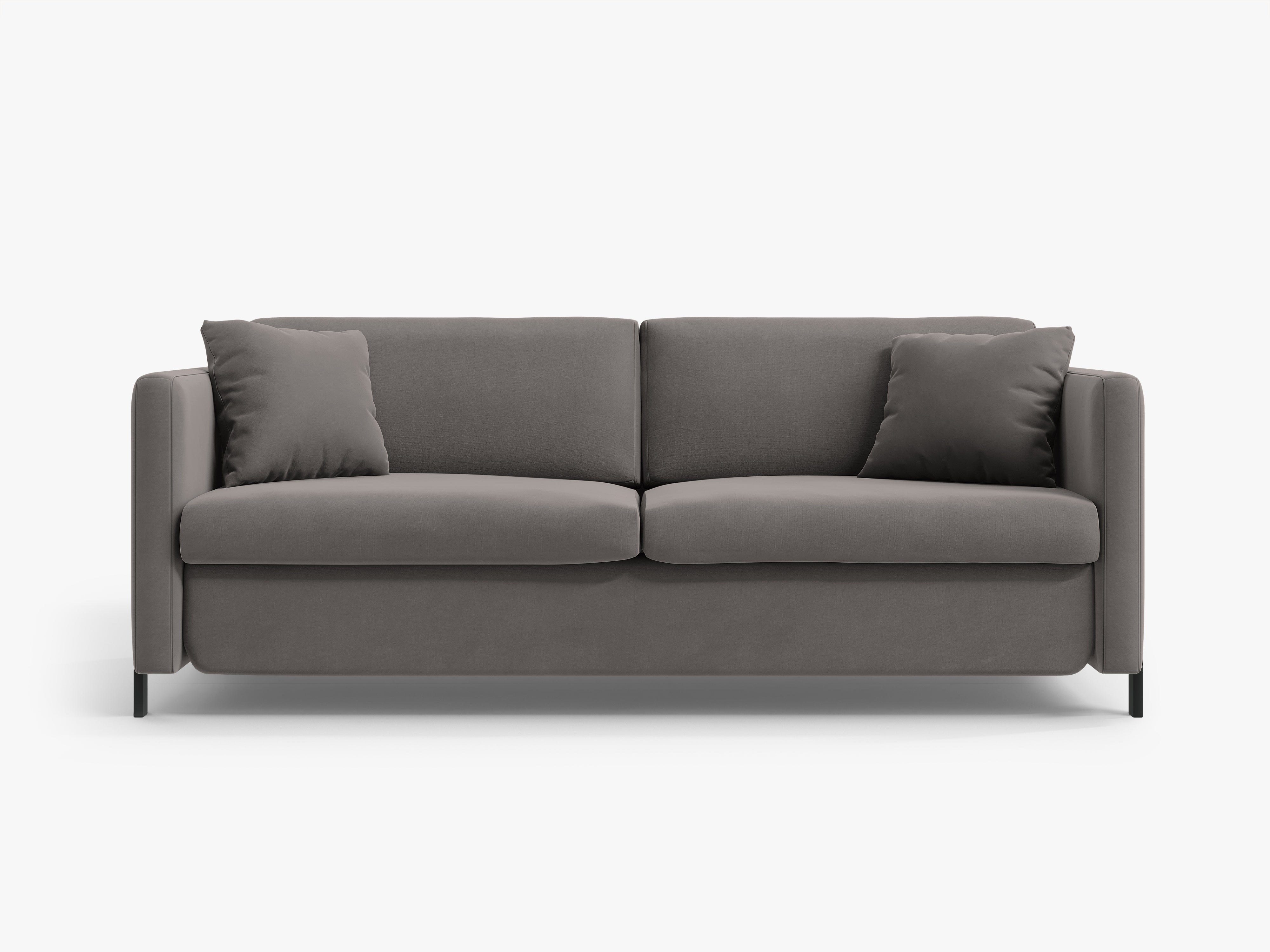 Samtsofa mit Bettfunktion, "Gloria", 3 Sitze, Grau, 202x102x80
In Europa gemacht
