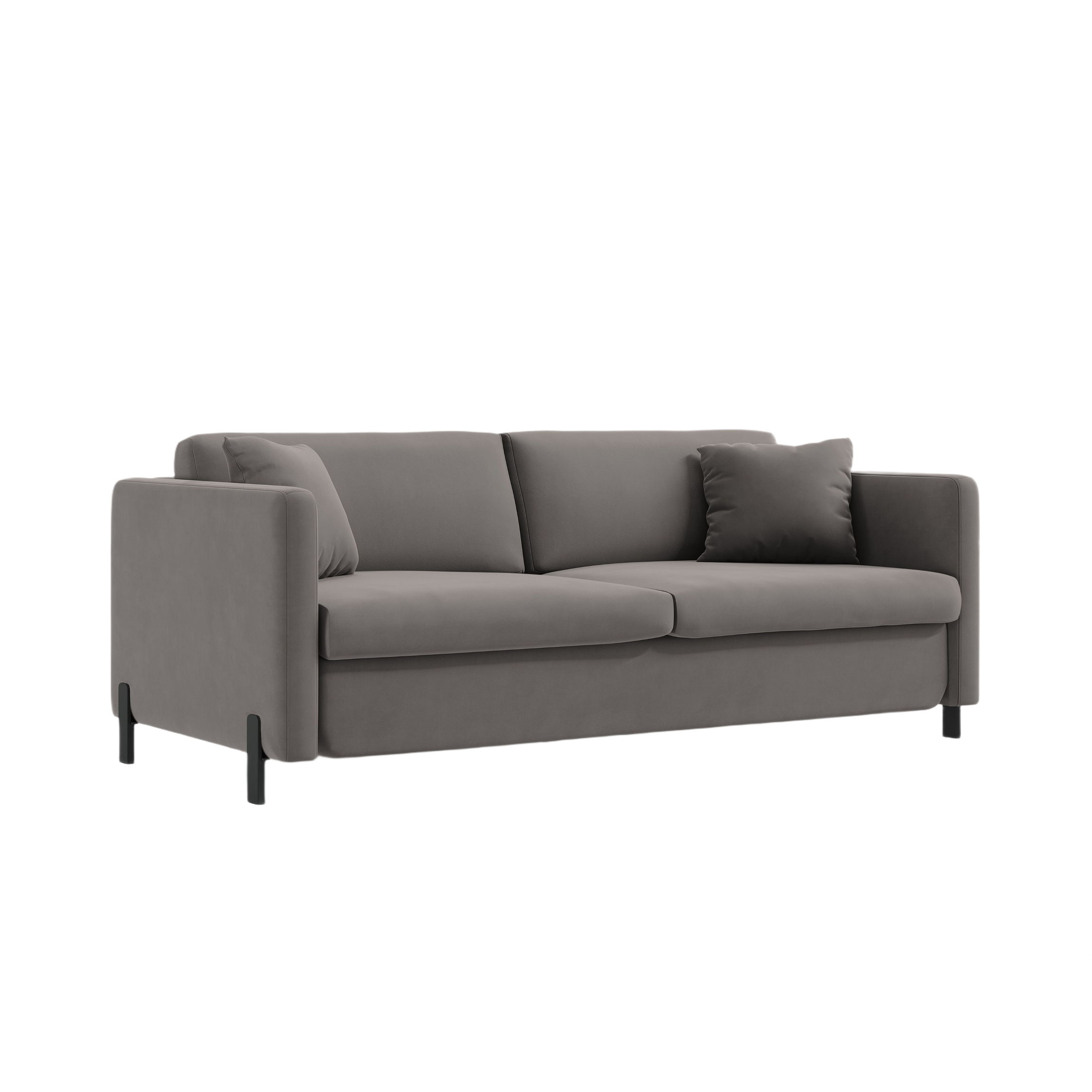 Samtsofa mit Bettfunktion, "Gloria", 3 Sitze, Grau, 202x102x80
In Europa gemacht