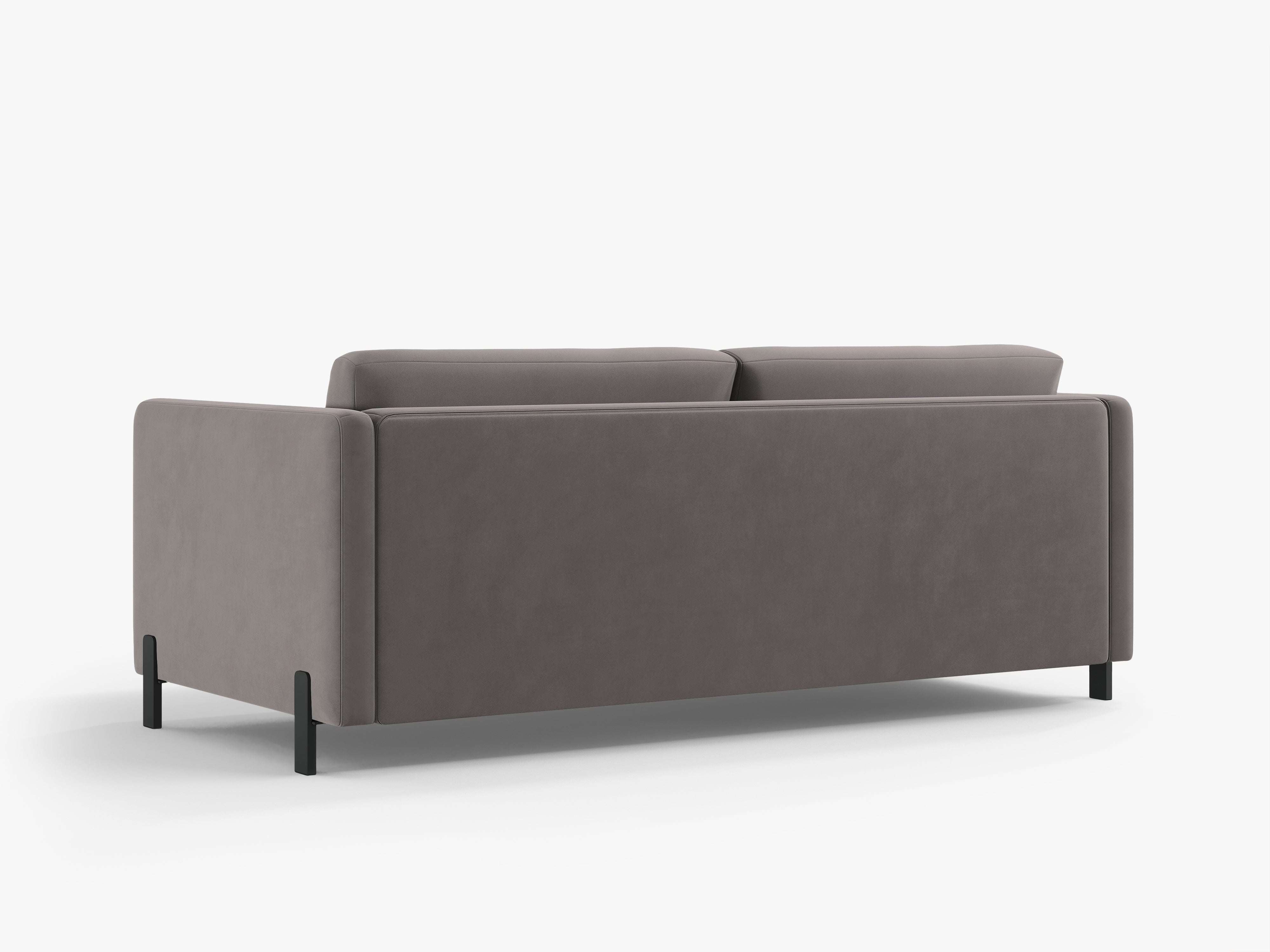 Samtsofa mit Bettfunktion, "Gloria", 3 Sitze, Grau, 202x102x80
In Europa gemacht