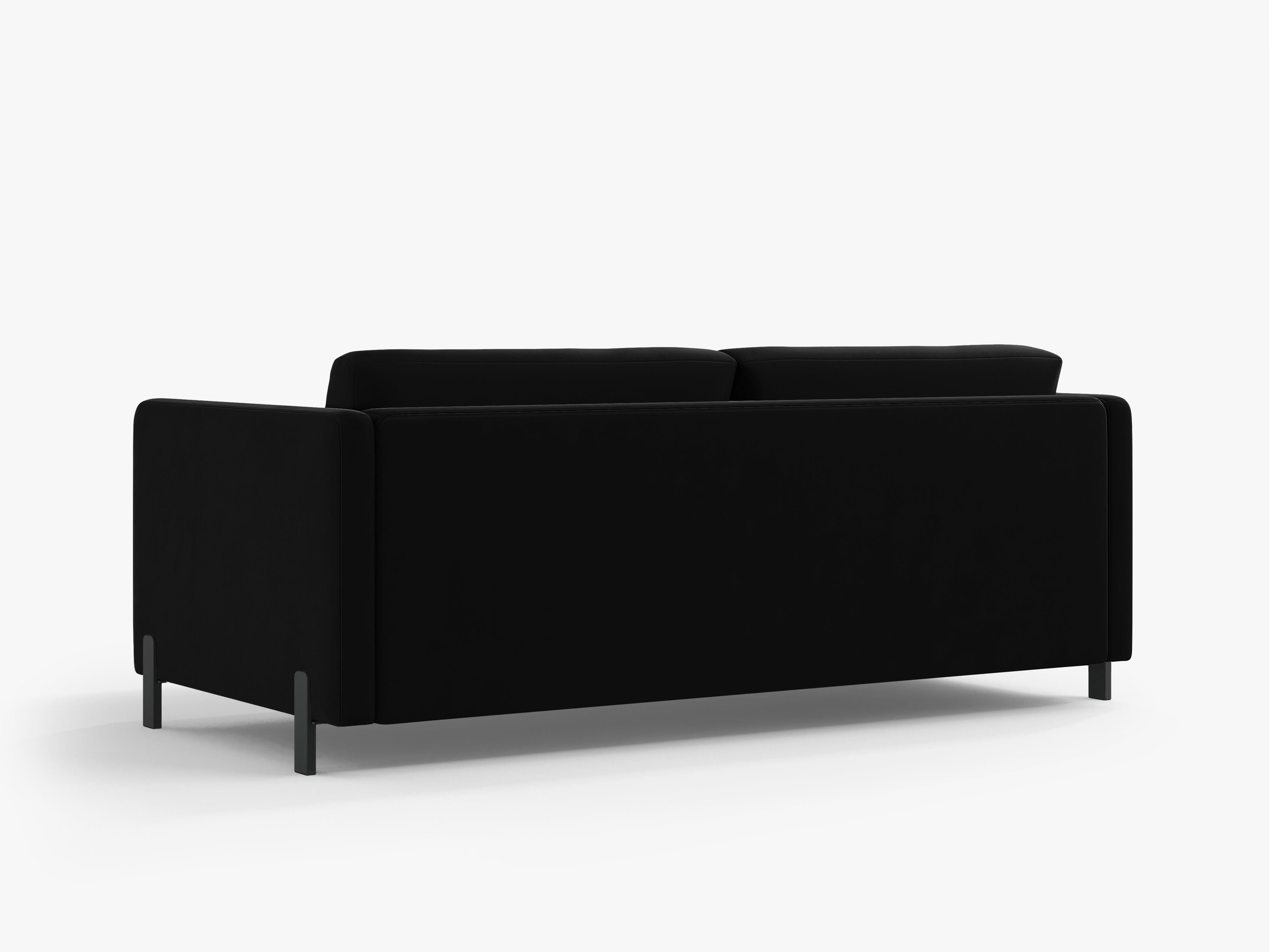 Samtsofa mit Bettfunktion, "Gloria", 3 Sitze, schwarz, 202x102x80
In Europa gemacht
