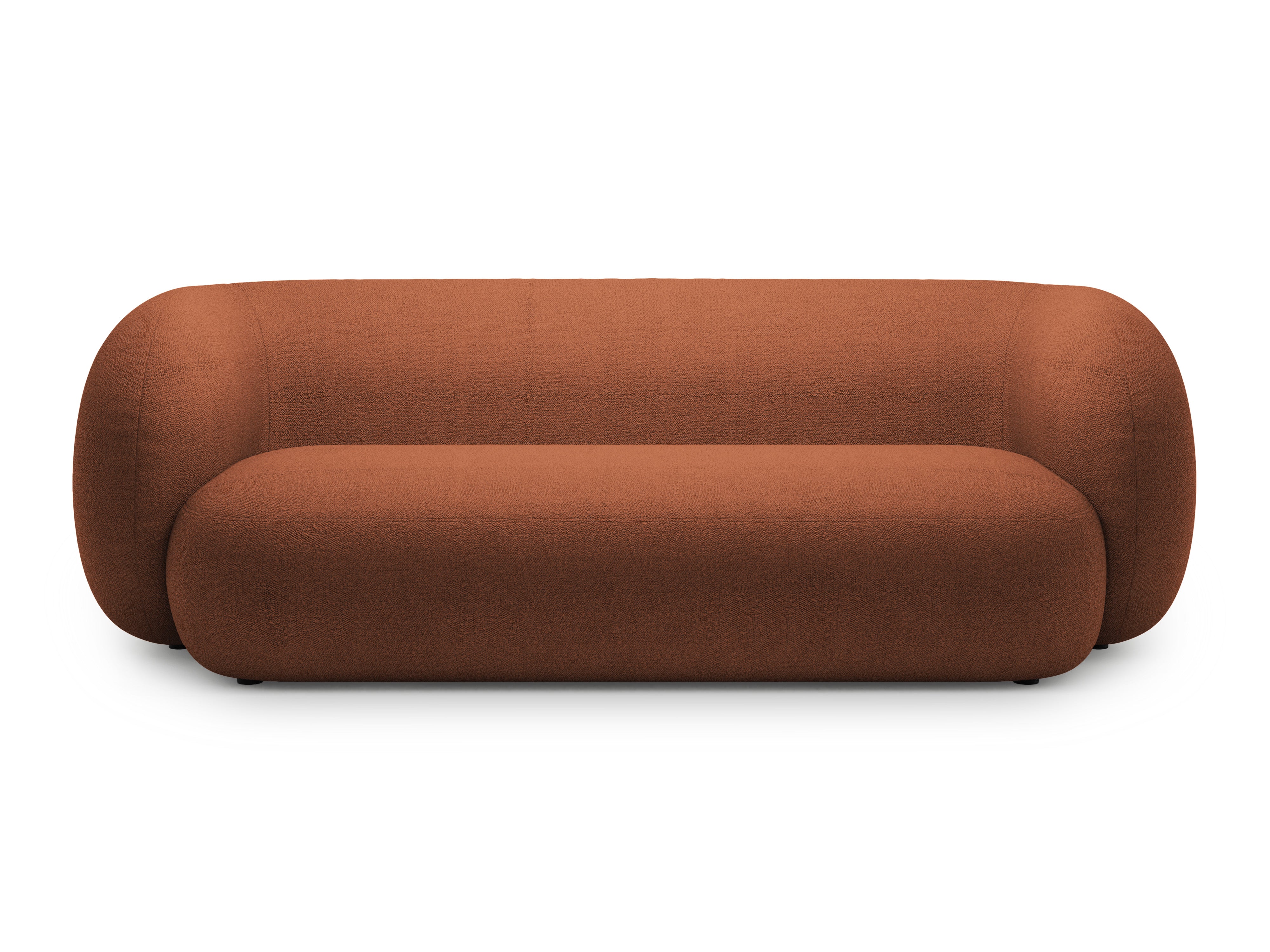 Sofa 3-Sitzer KATE terrakotta Boucle