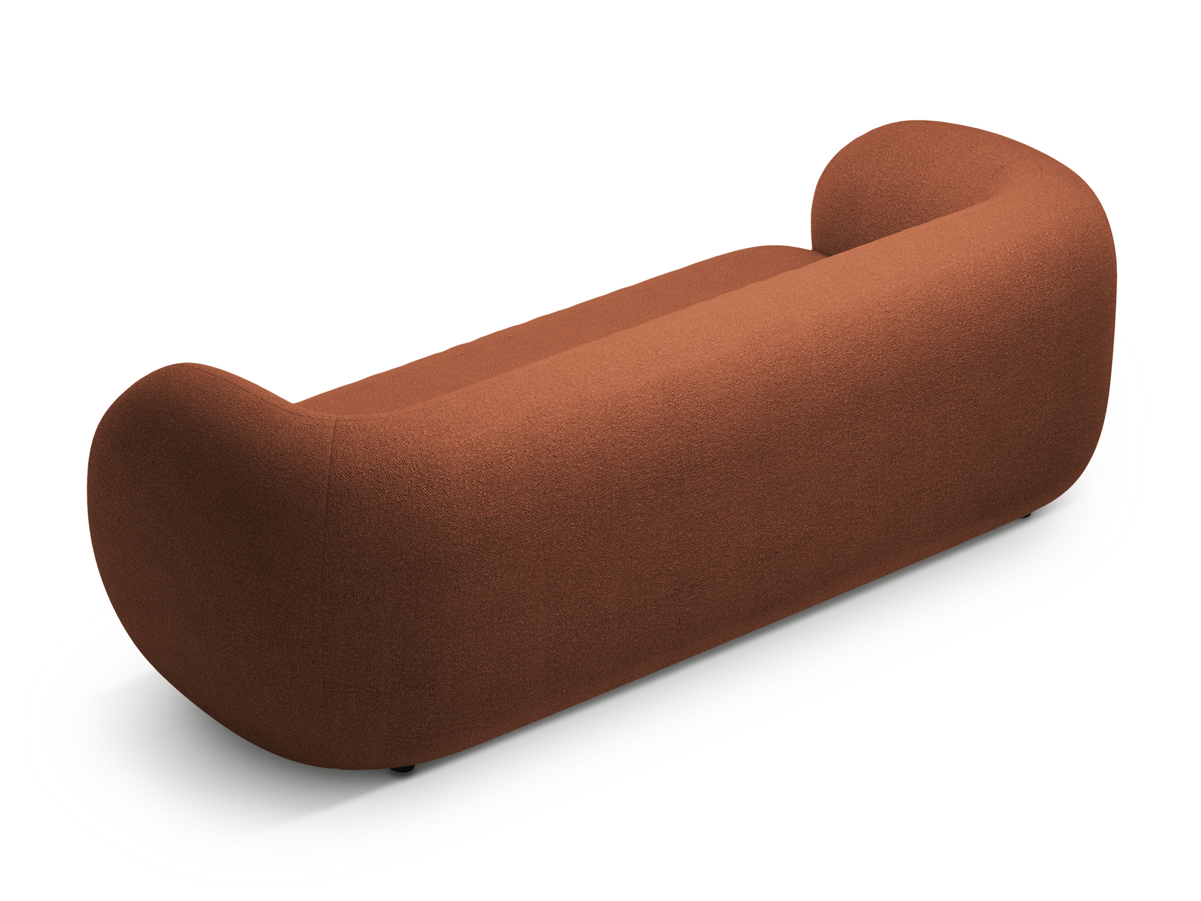 Sofa 3-Sitzer KATE terrakotta Boucle