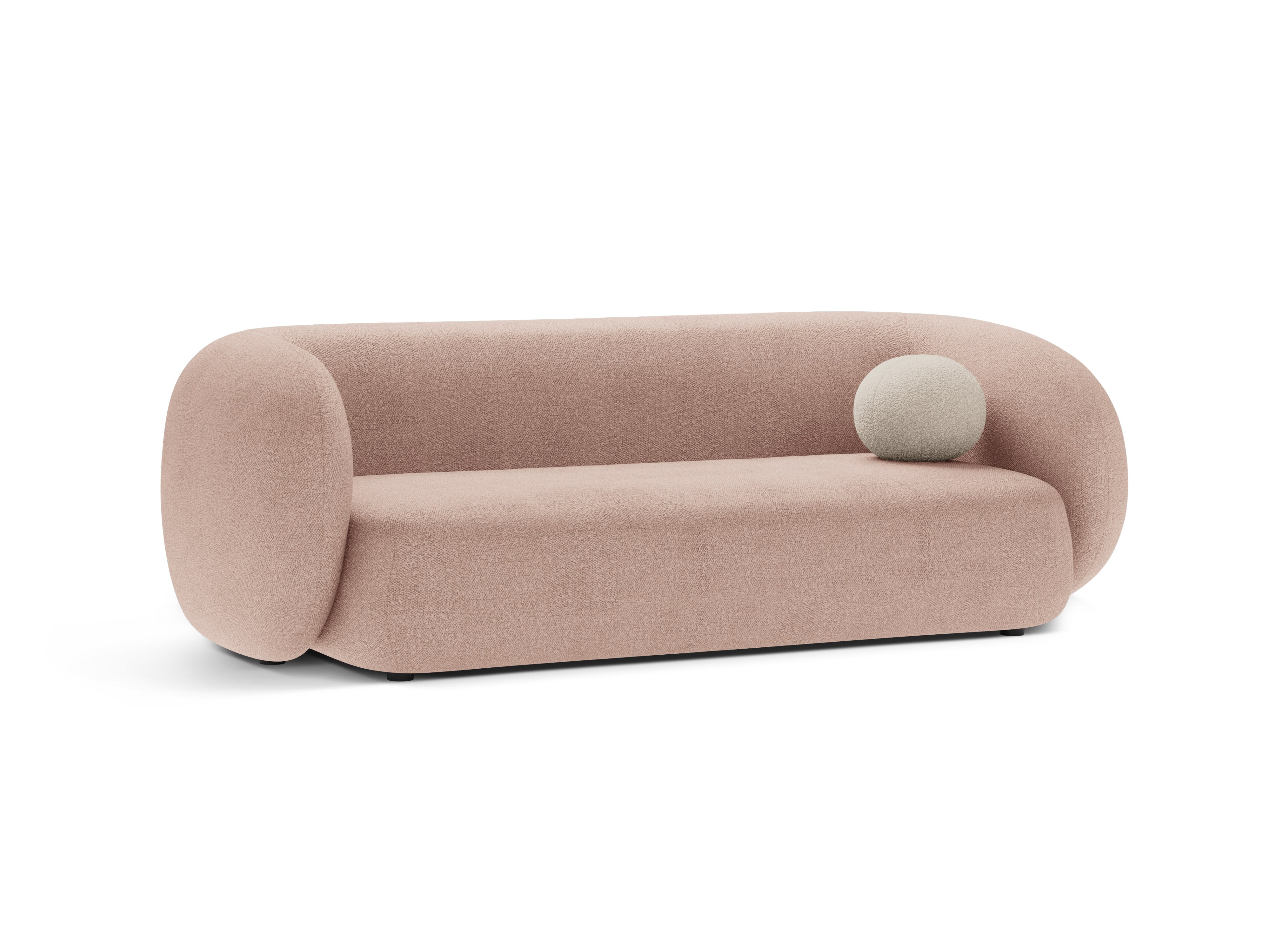 KATE 3-Seater Sofa Pink Boucle