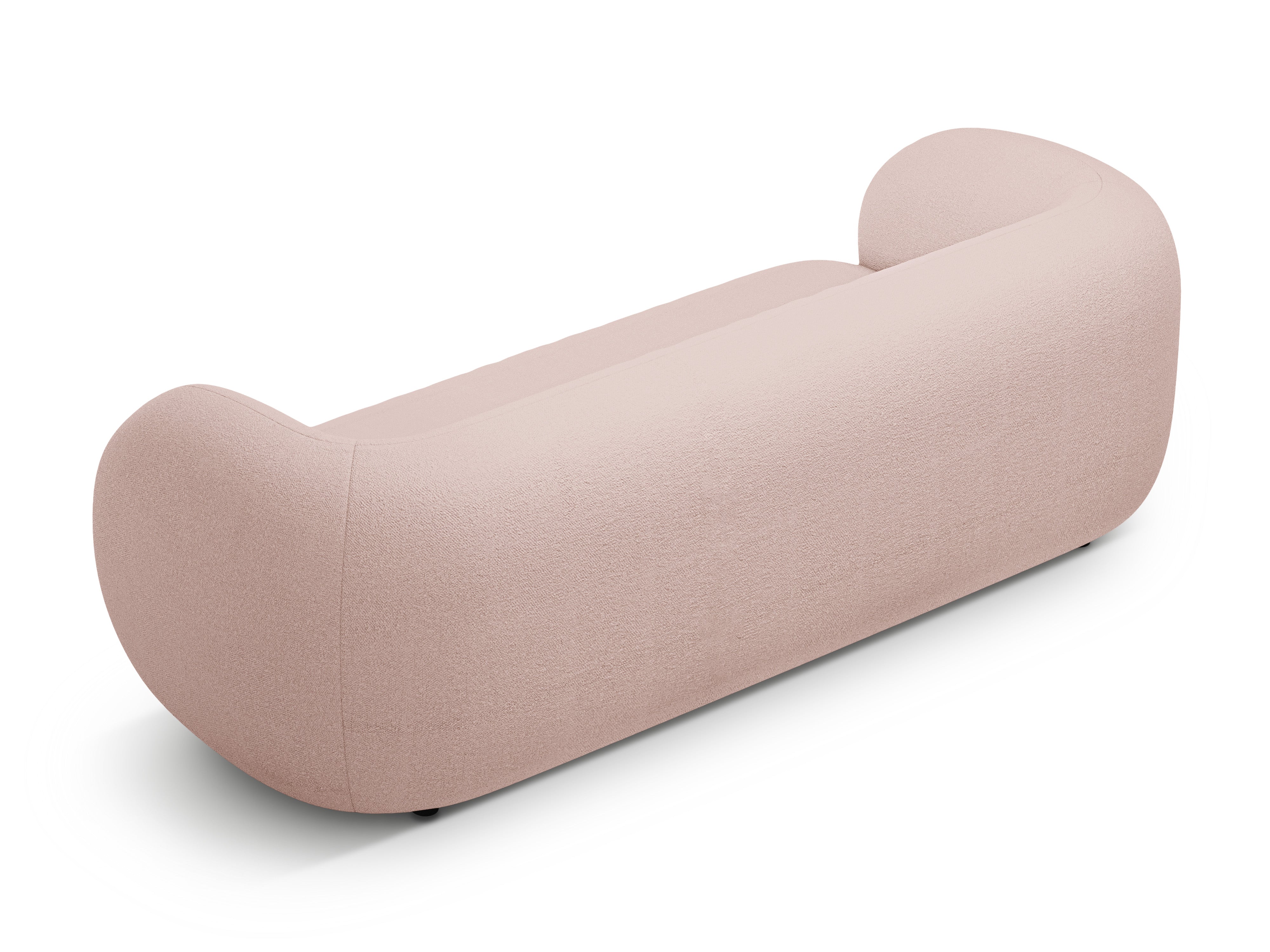 Sofa 3-Sitzer KATE rosa Boucle