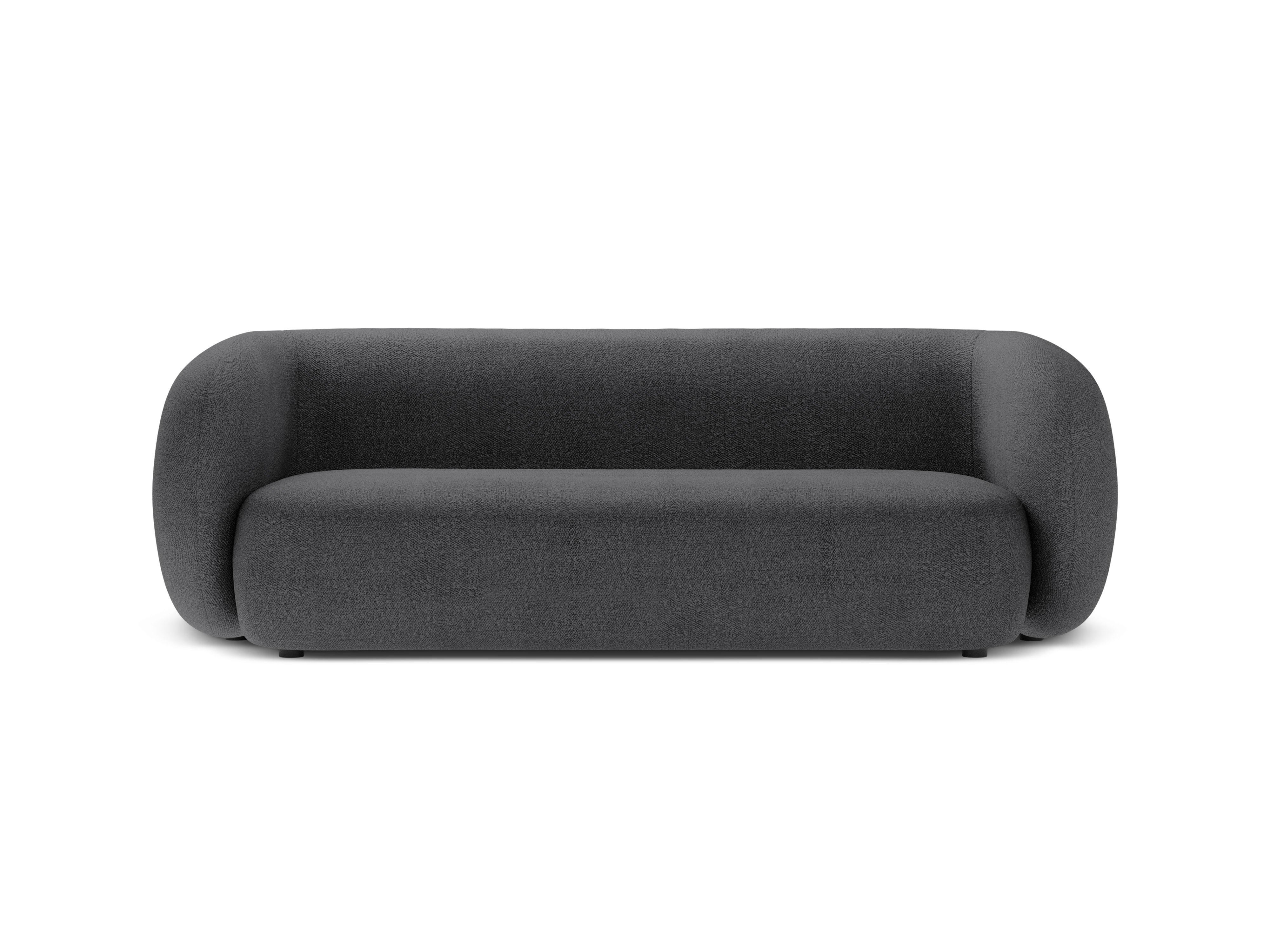 Sofa 3-Sitzer KATE dunkelgrau Boucle