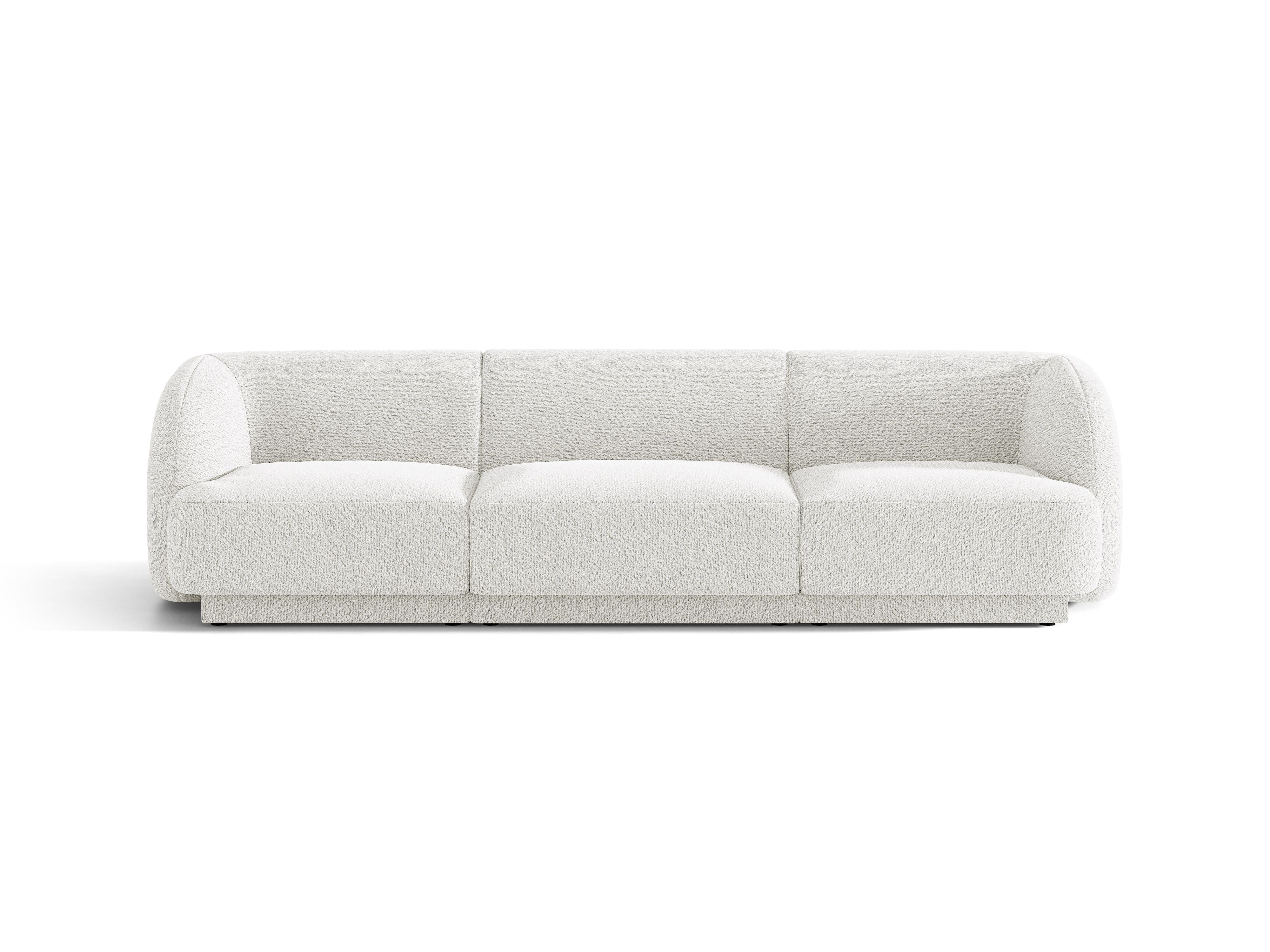 Sofa 3-Sitzer MILEY weiß Boucle