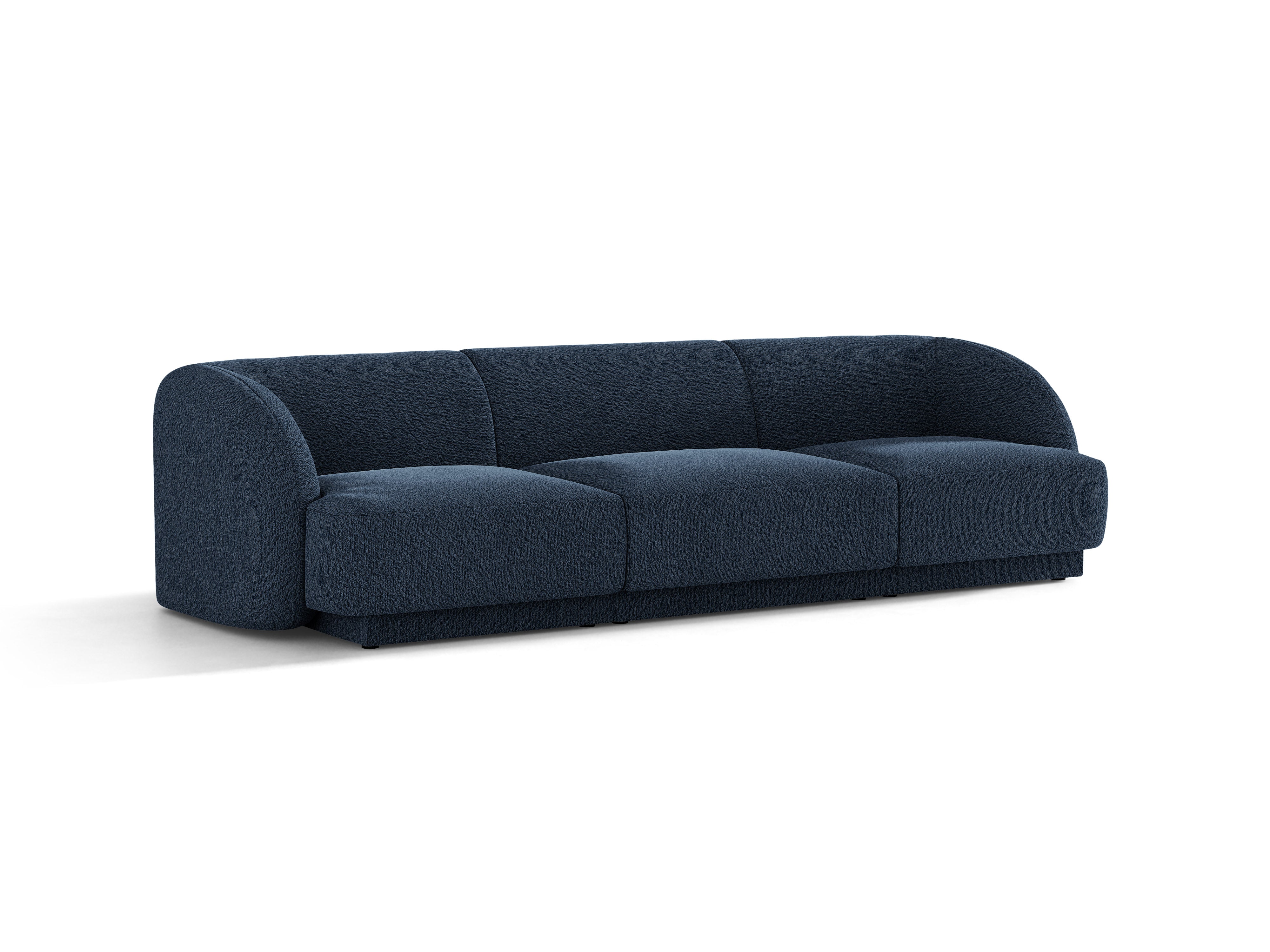 Sofa 3-Sitzer MILEY dunkelblau Boucle