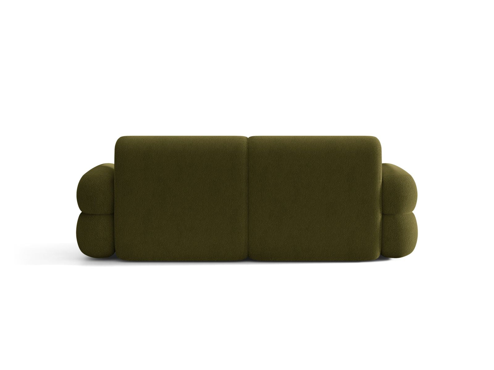 Sofa für 3 Personen NEO in olivgrünem Boucle
