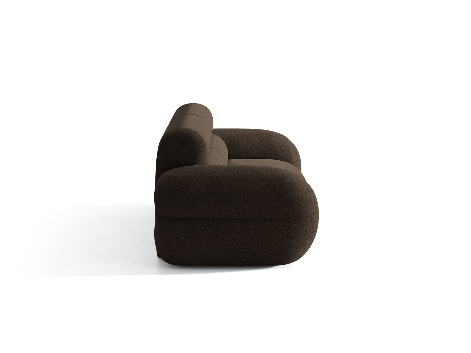 Sofa für 3 Personen NEO in braunem Boucle
