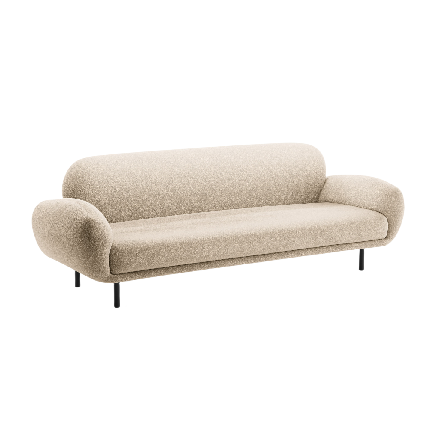 Sofa 3-Sitzer POPPY beige Boucle