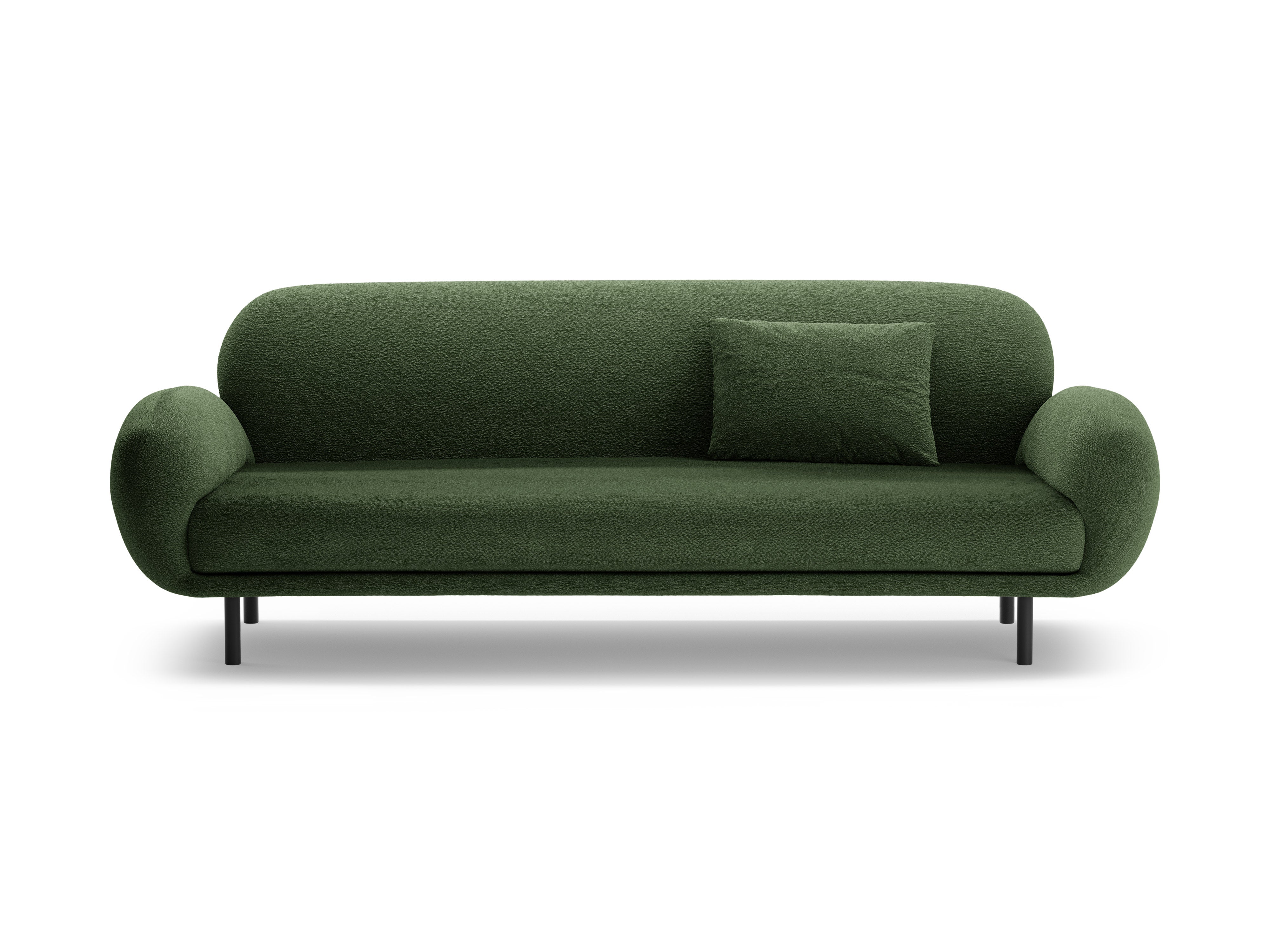3-seater Sofa POPPY green boucle