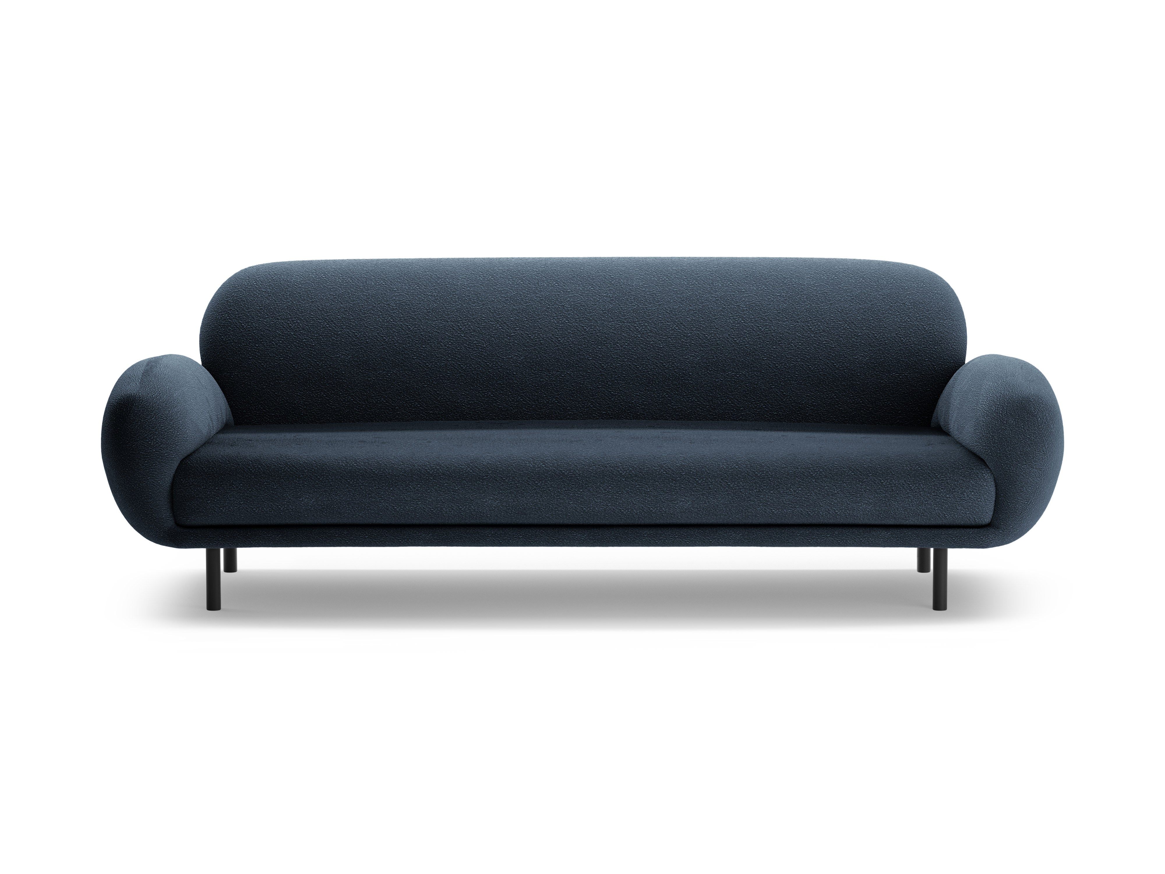 Sofa 3-Sitzer POPPY dunkelblau Boucle
