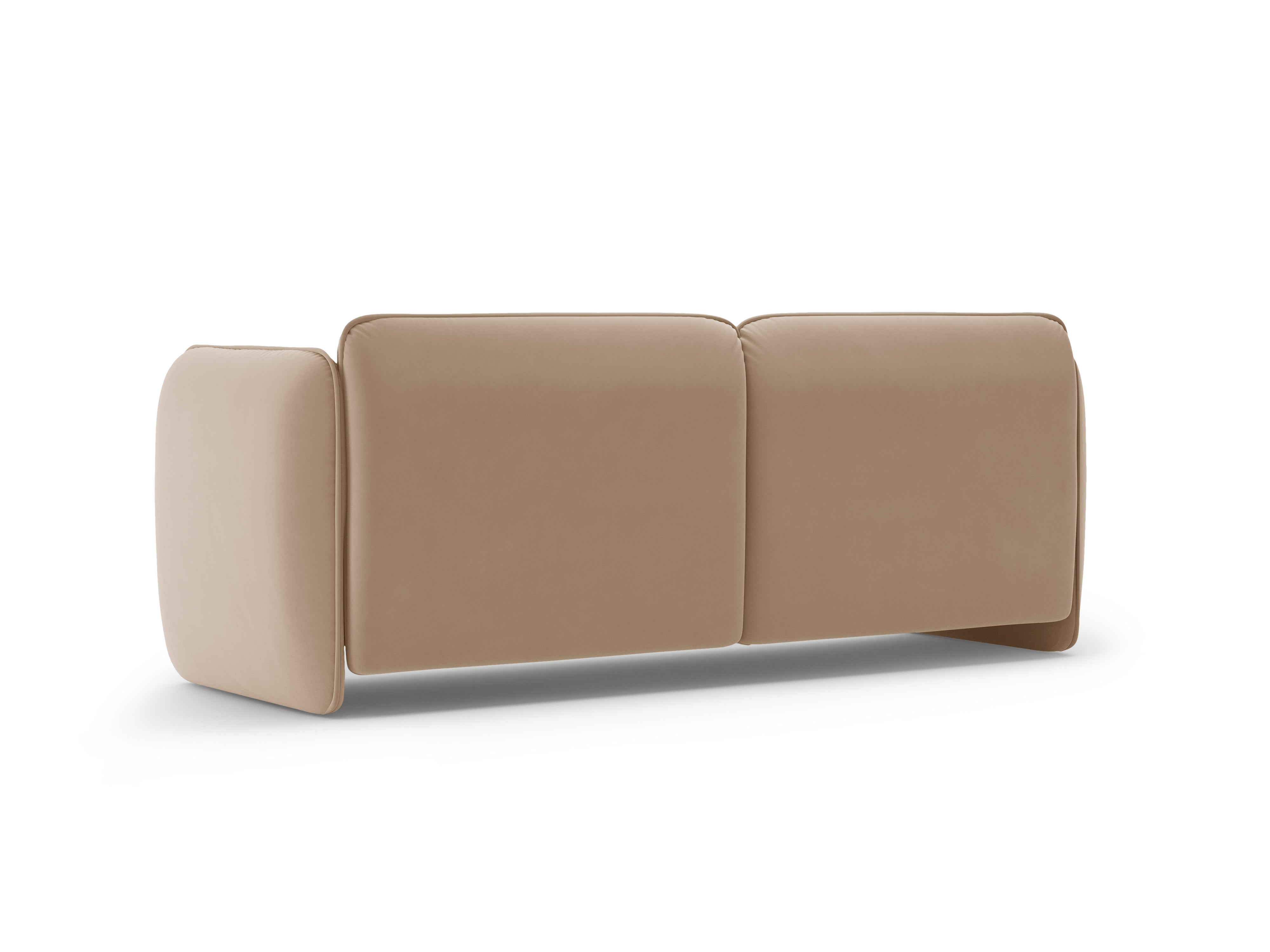 Sofa für 3 Personen aus Samt GEORGIA in Beige