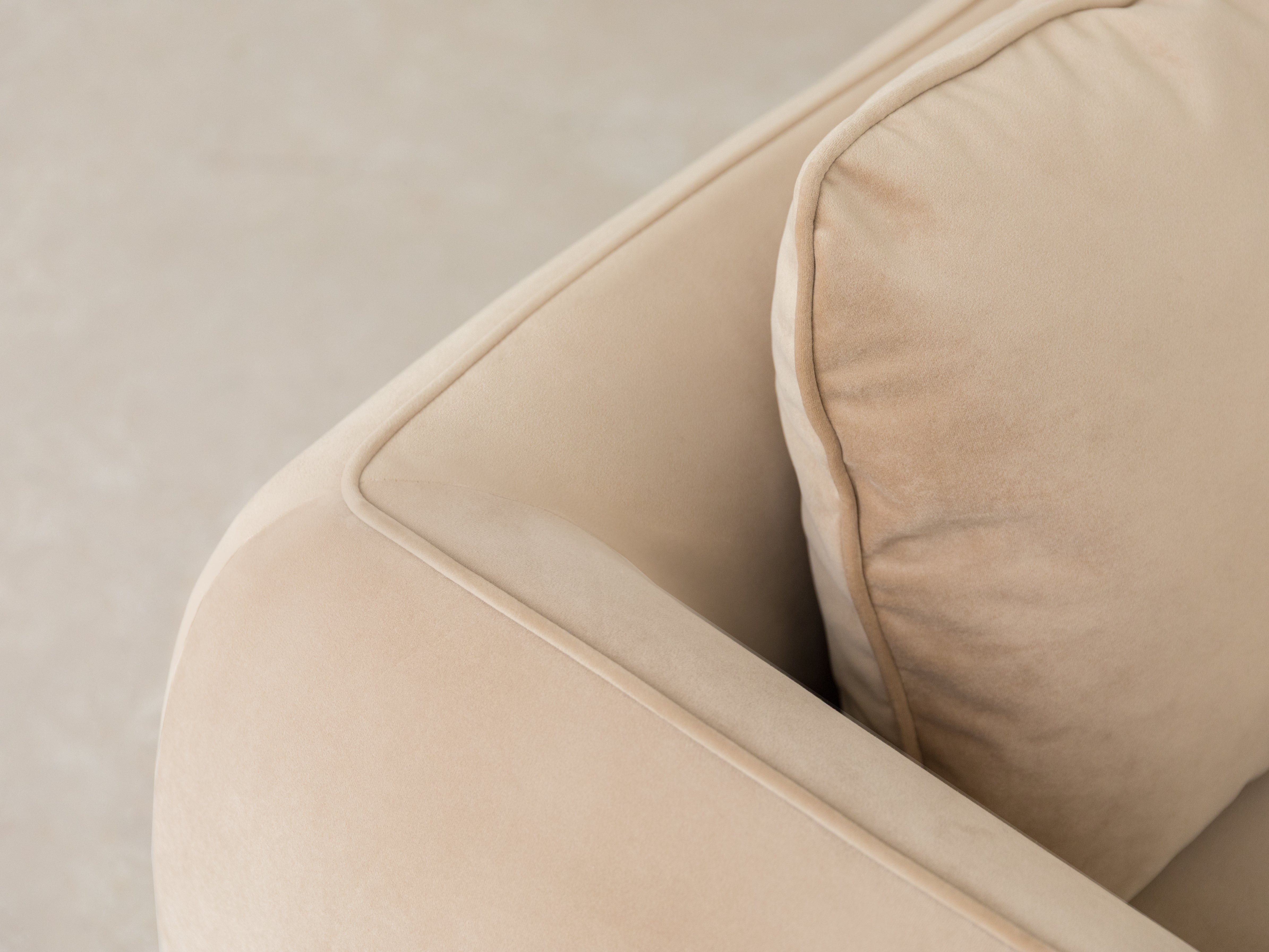 4-seater sofa ADA dark gray chenille