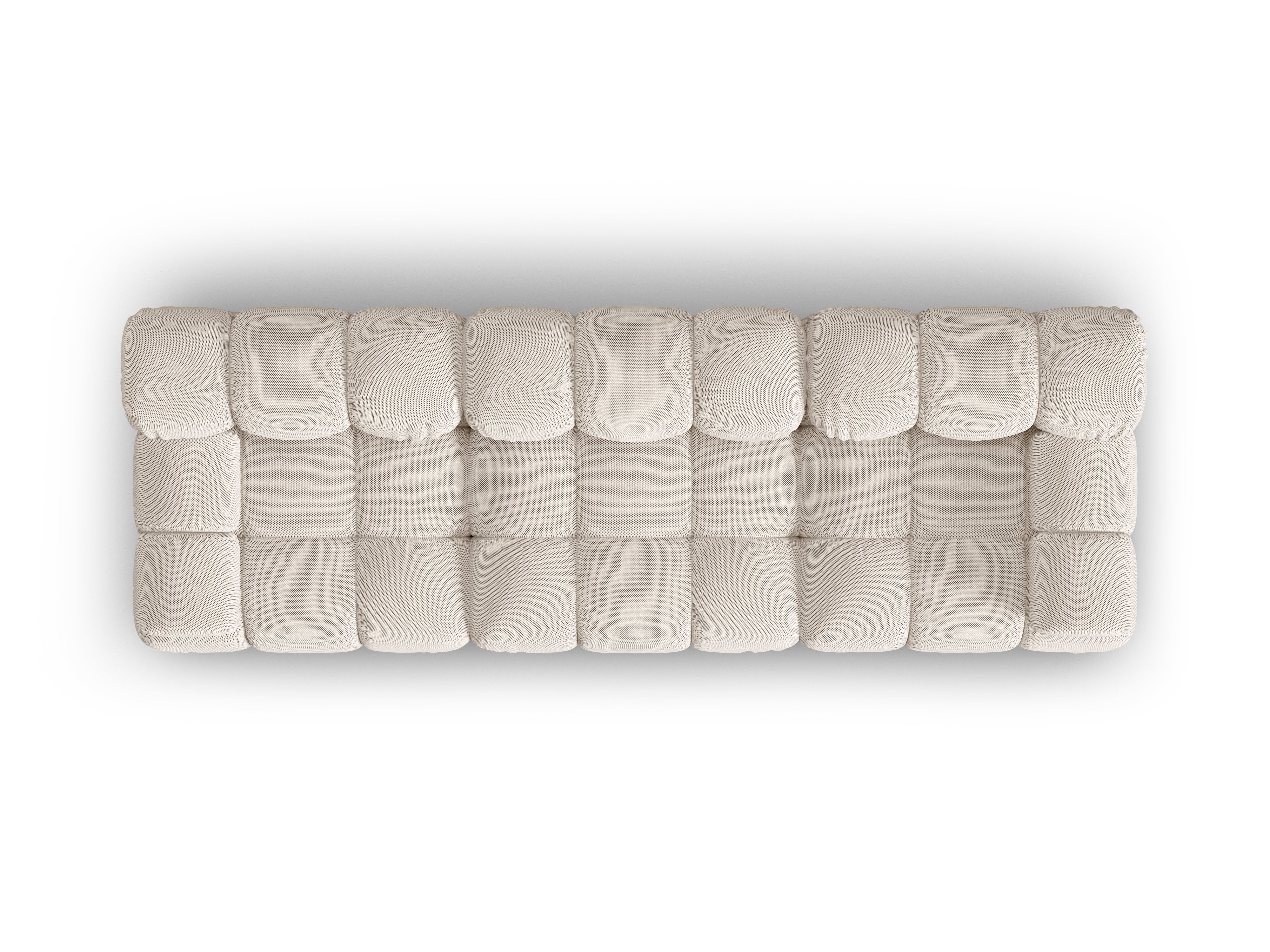 Modulares 3-Sitzer-Sofa BELLIS in beigem 3D-Stoff