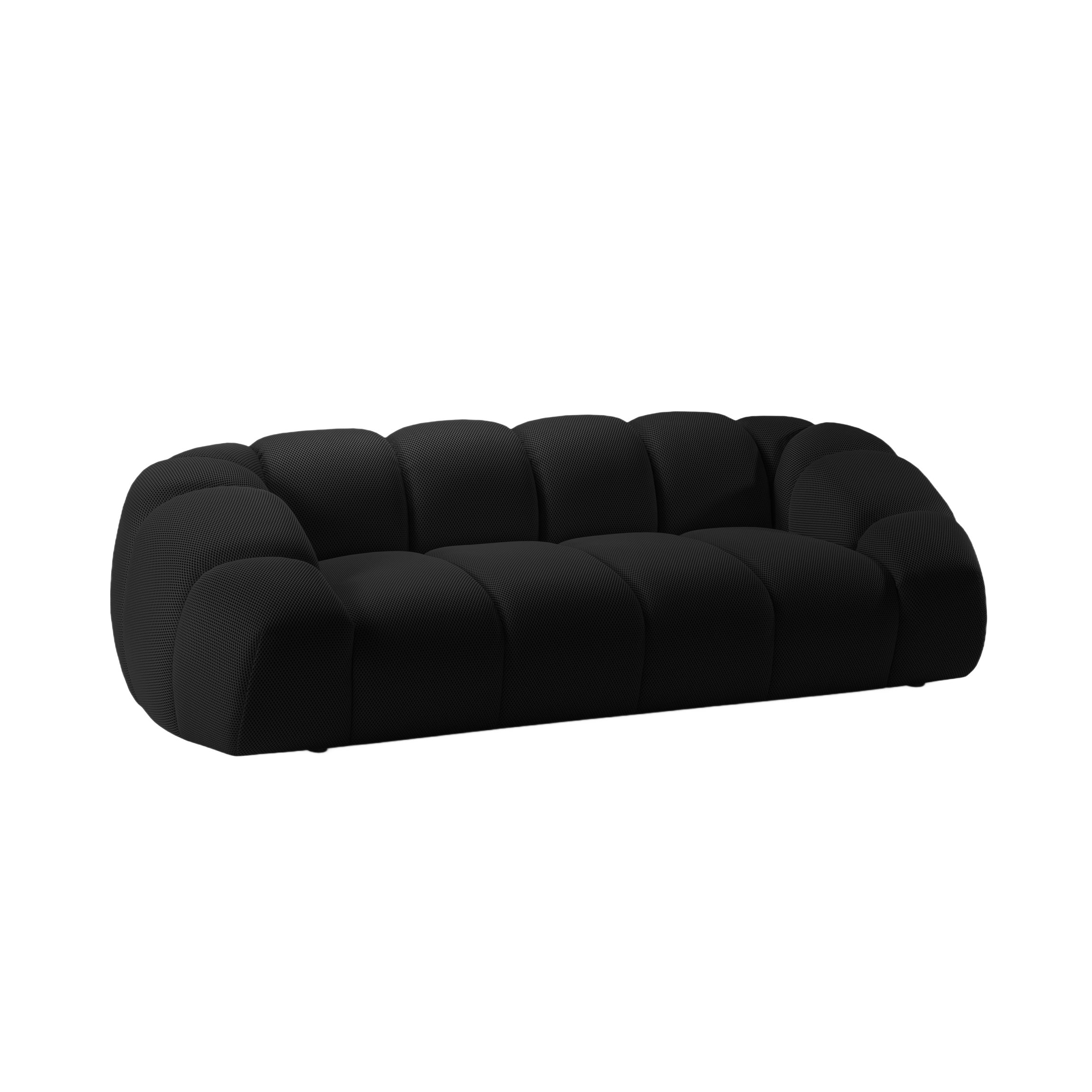 Sofa 3-Sitzer DIANA schwarz