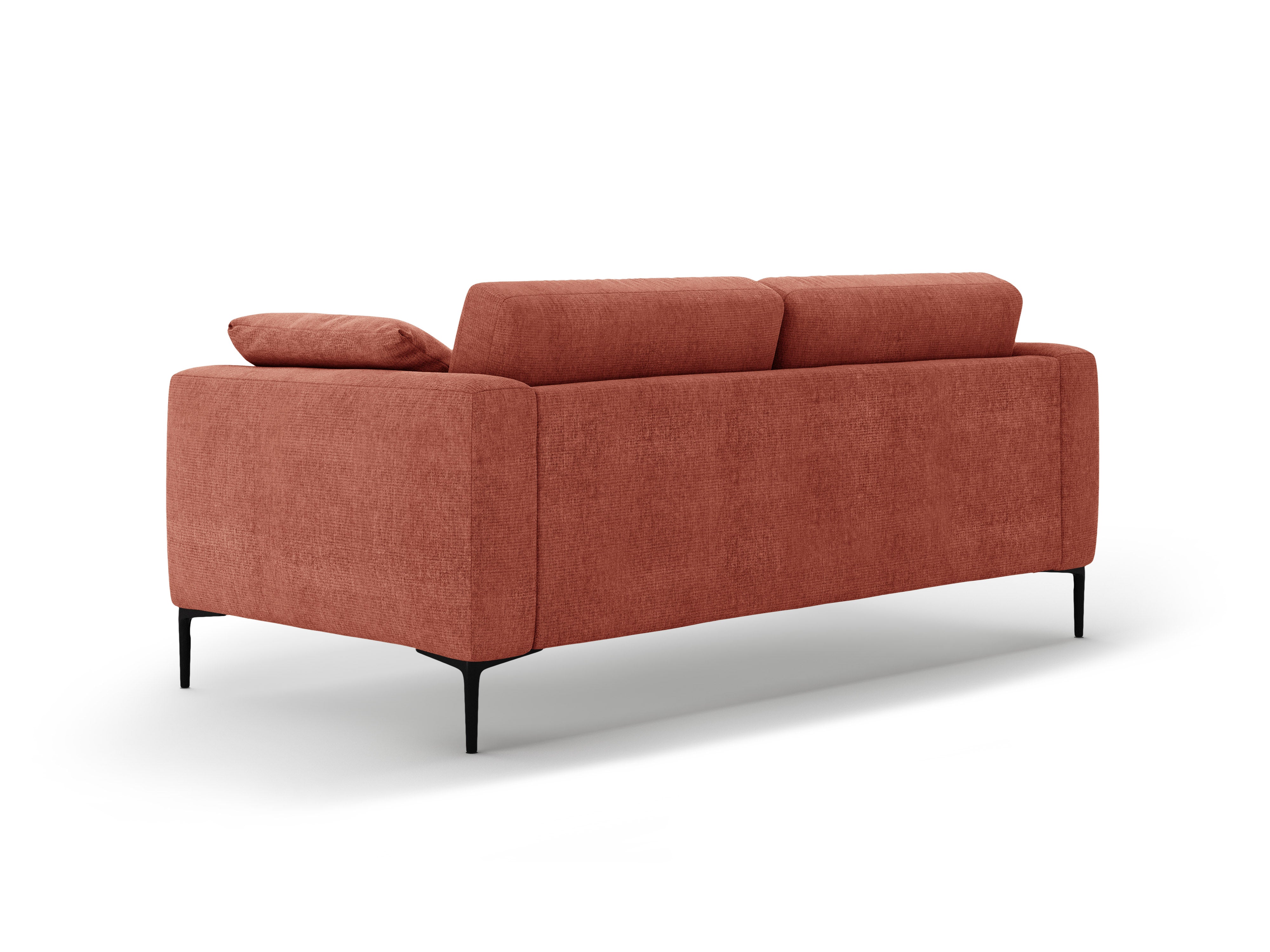 Sofa 3-Sitzer BEMY korallenfarbener Chenille