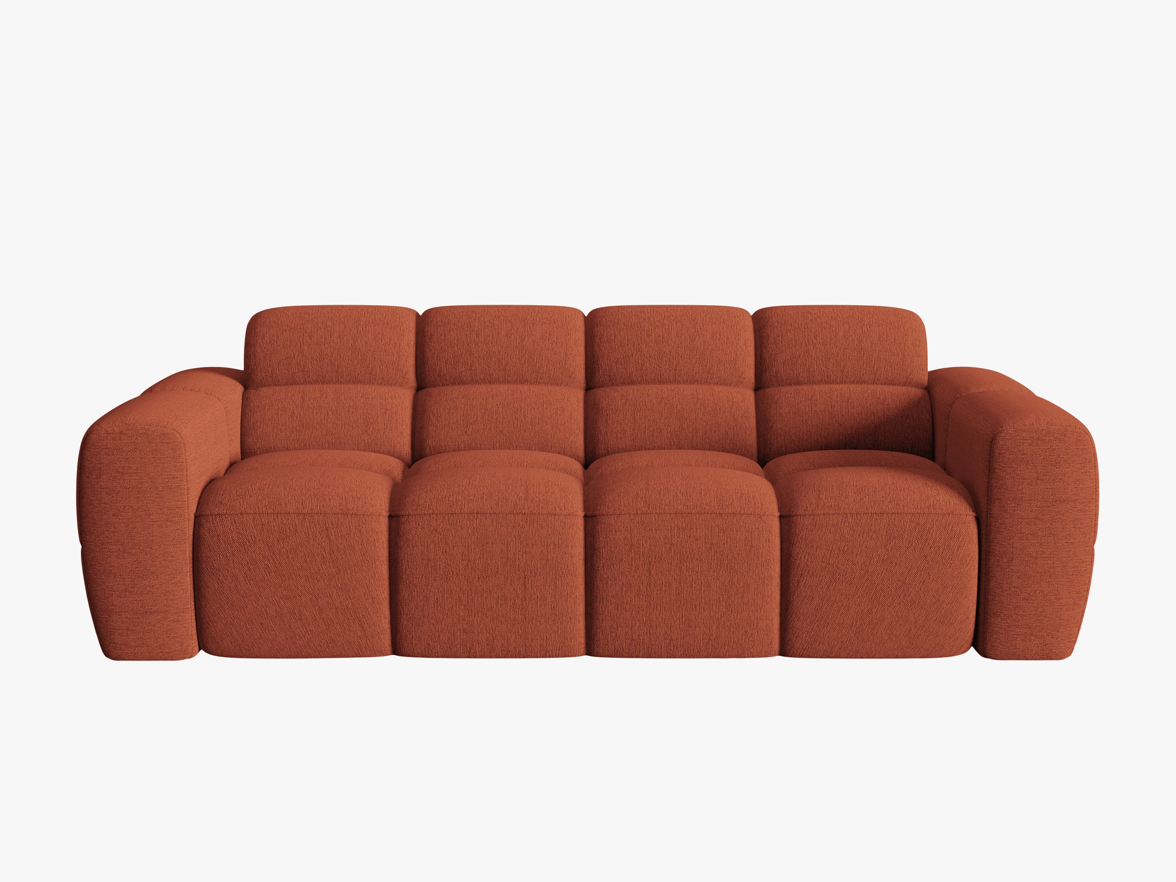 3-seater Sofa LISA terracotta chenille