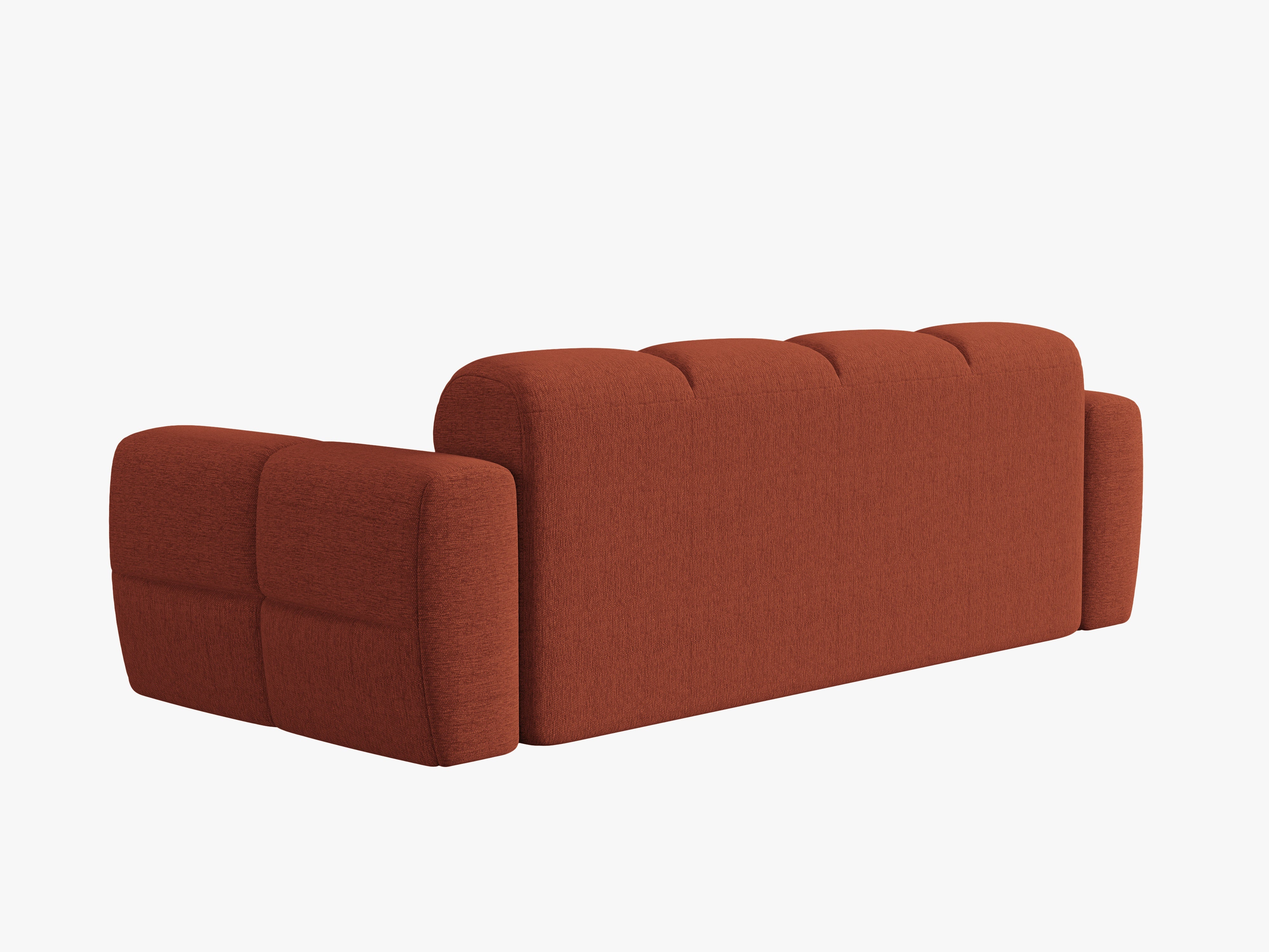 3-seater Sofa LISA terracotta chenille