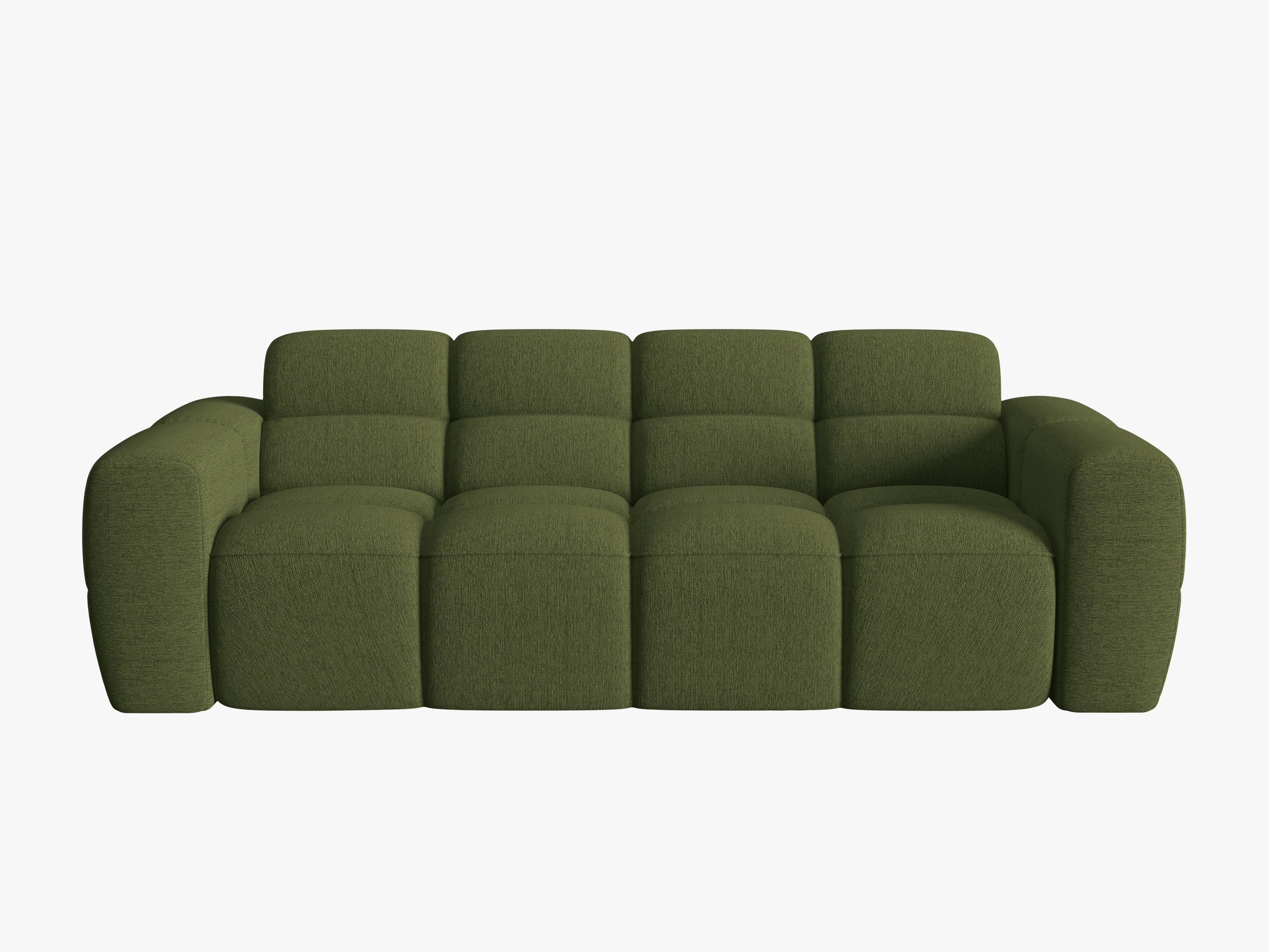 3-seater Sofa LISA green chenille