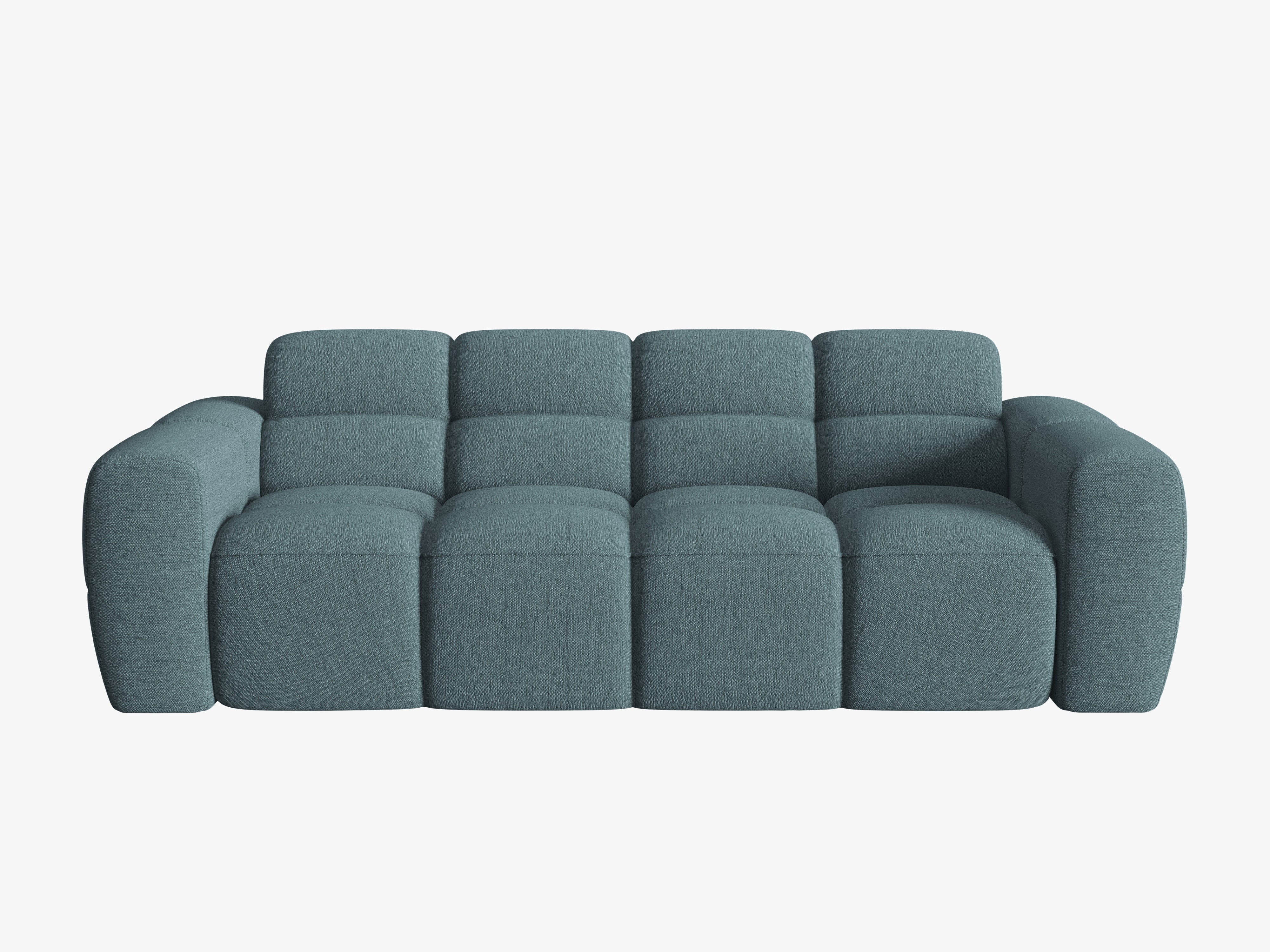 LISA Light Blue Chenille 3-Seater Sofa