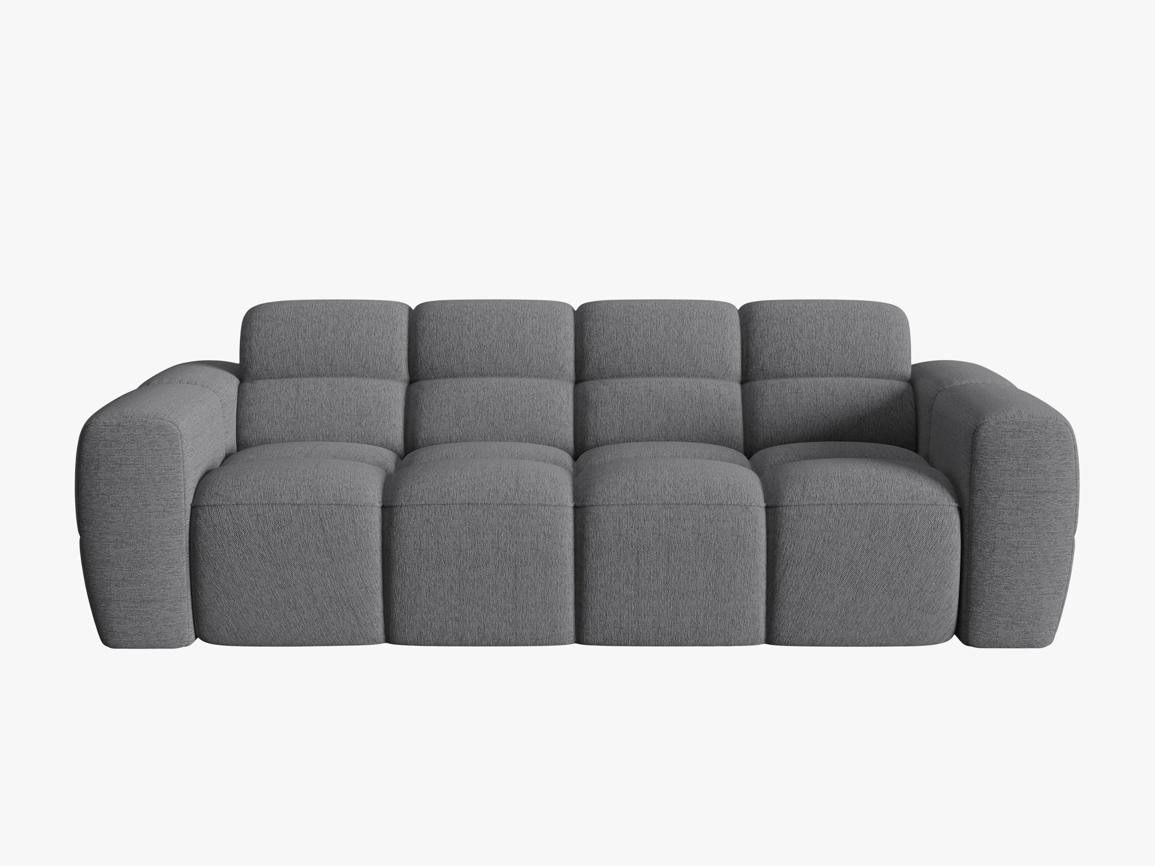 3-seater sofa LISA gray chenille