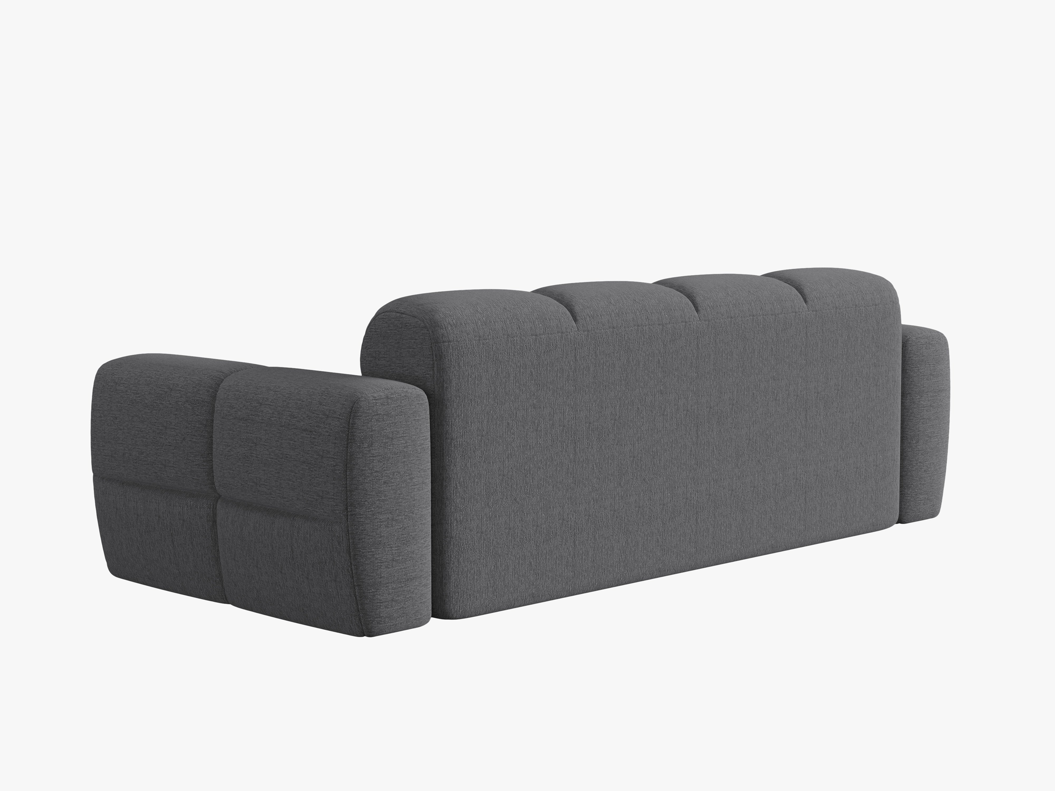 3-seater sofa LISA gray chenille
