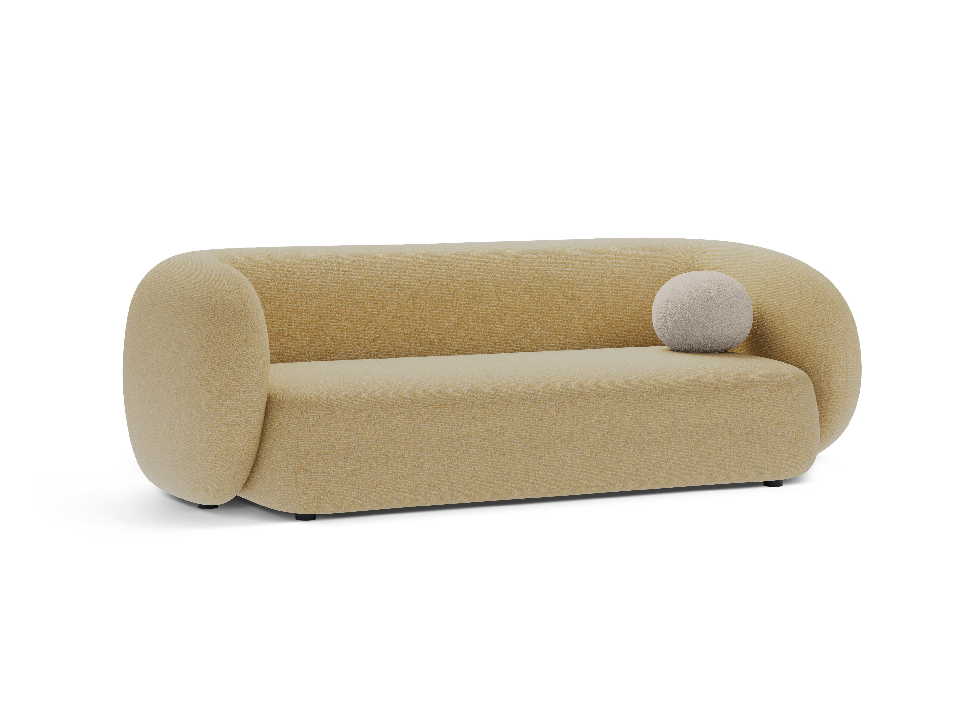 3-seater Sofa KATE yellow mélange