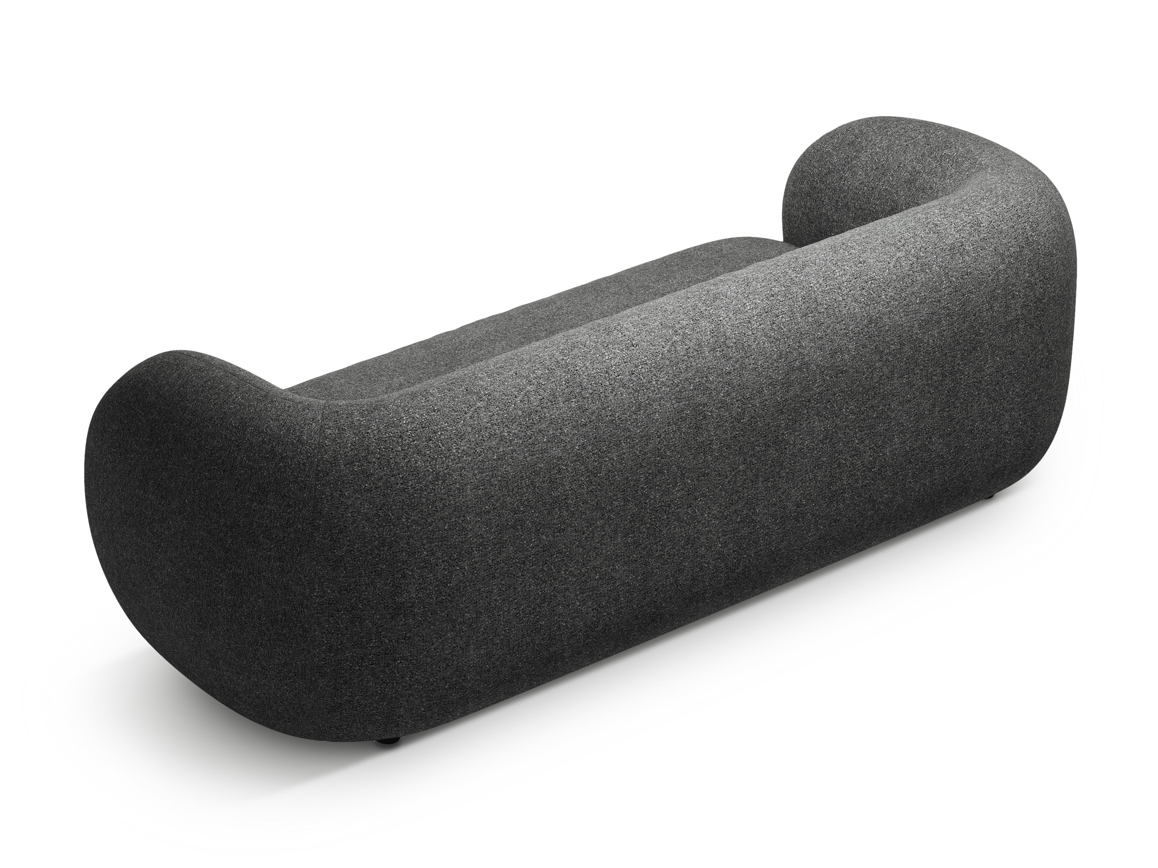 3-seater Sofa KATE dark gray mélange