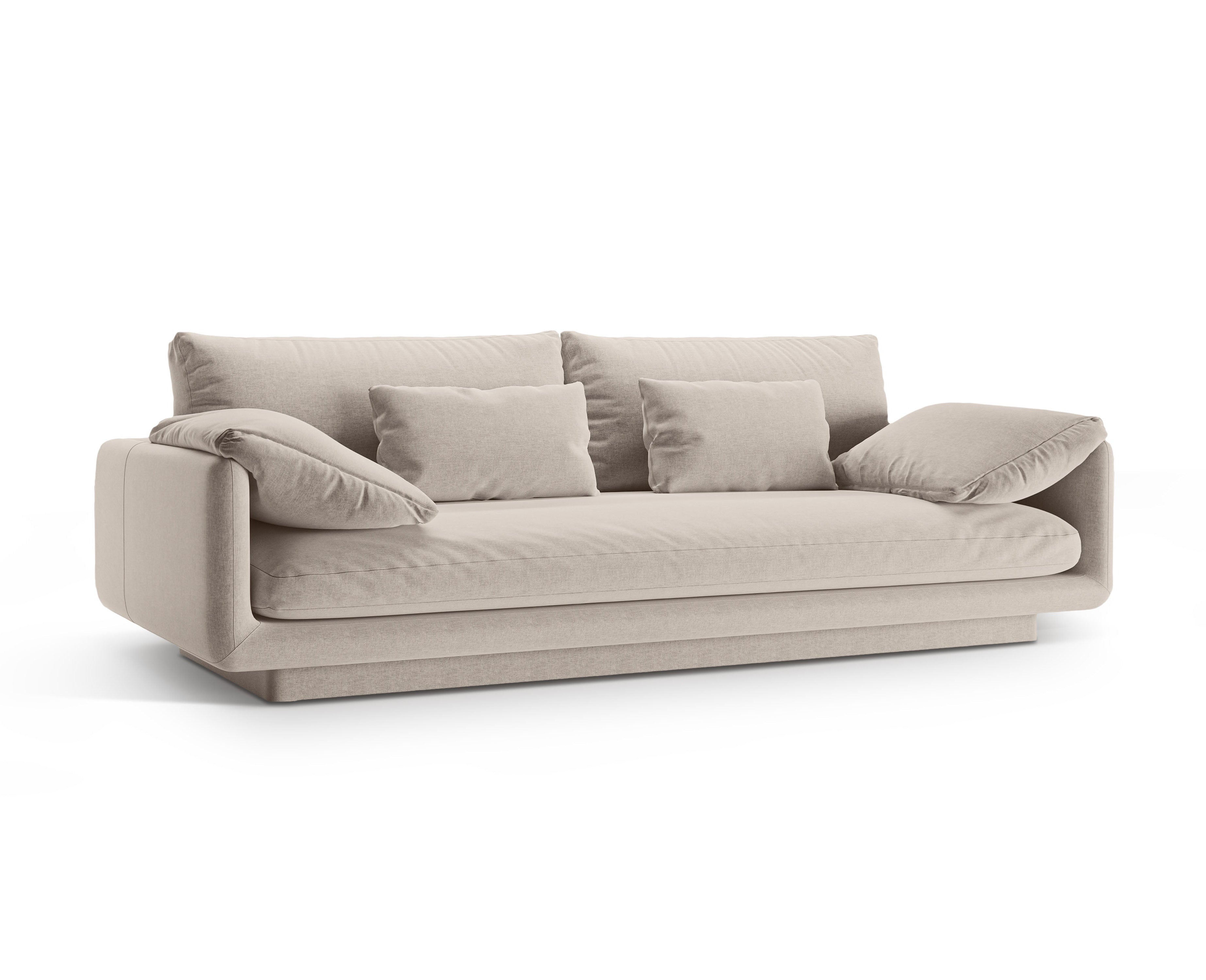 3-Sitzer-Sofa-Licht Beige