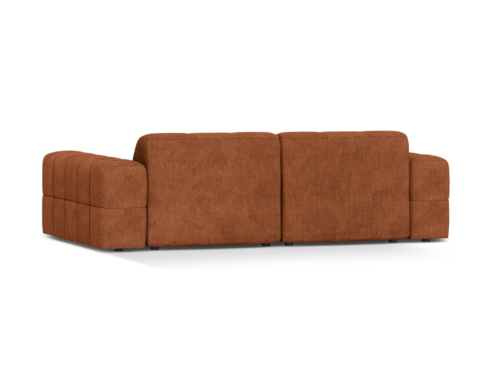 Sofa 3-osobowa JENNIFER ceglany szenil – ujęcie tylne