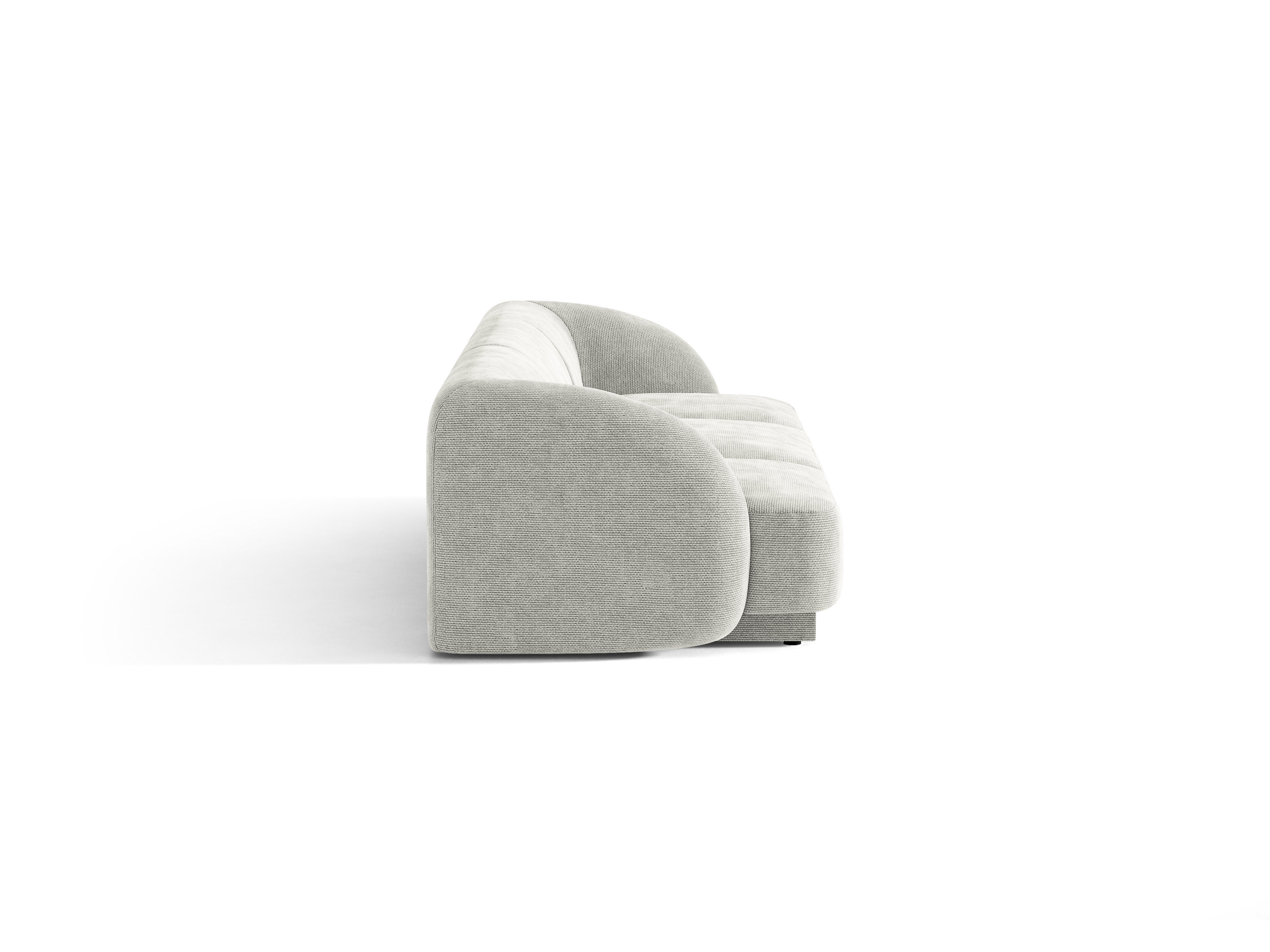 Sofa 3-sitzig MILEY graues Chenille