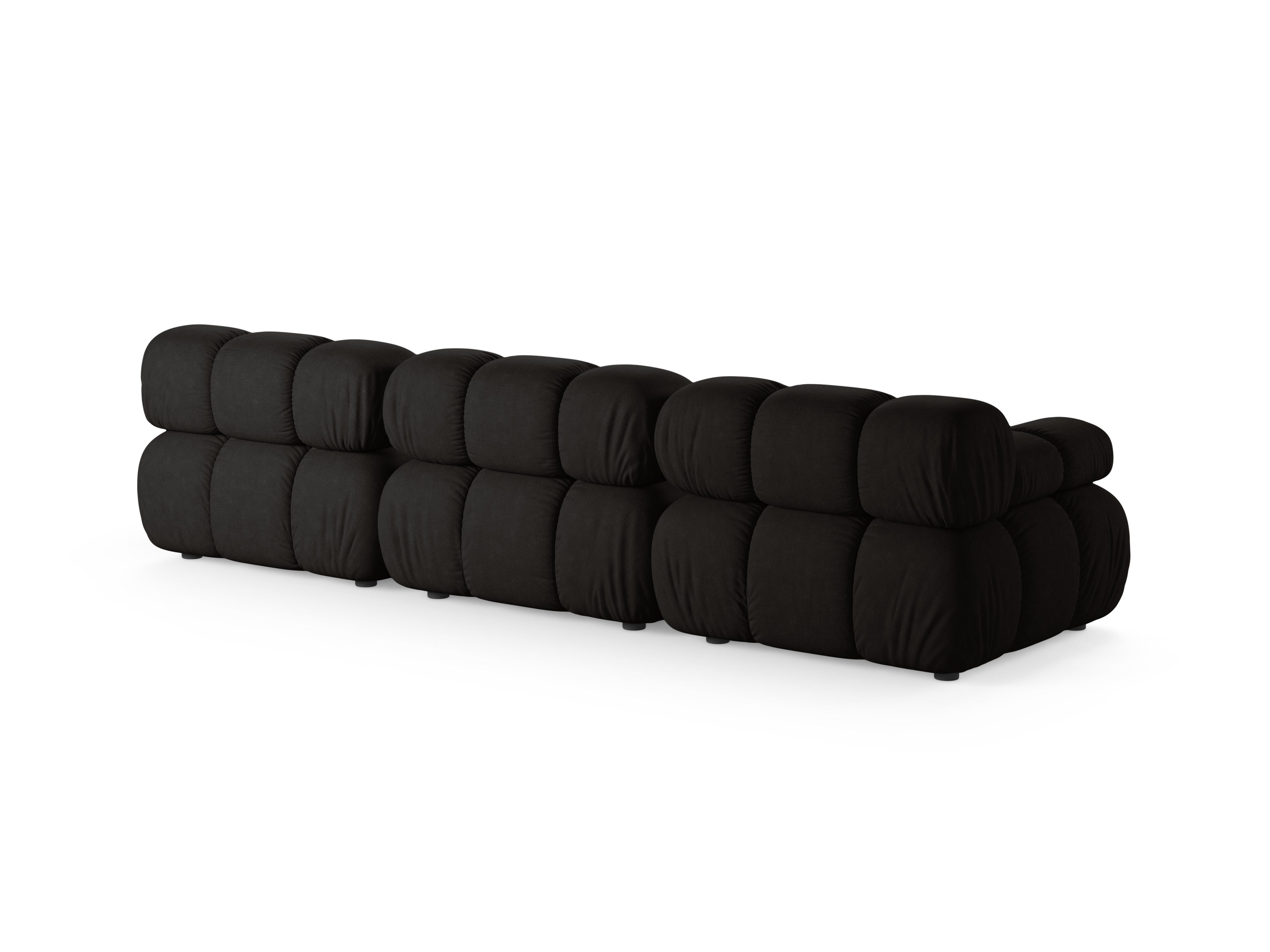 Modulares 3-Sitzer Sofa BELLIS in Schwarz