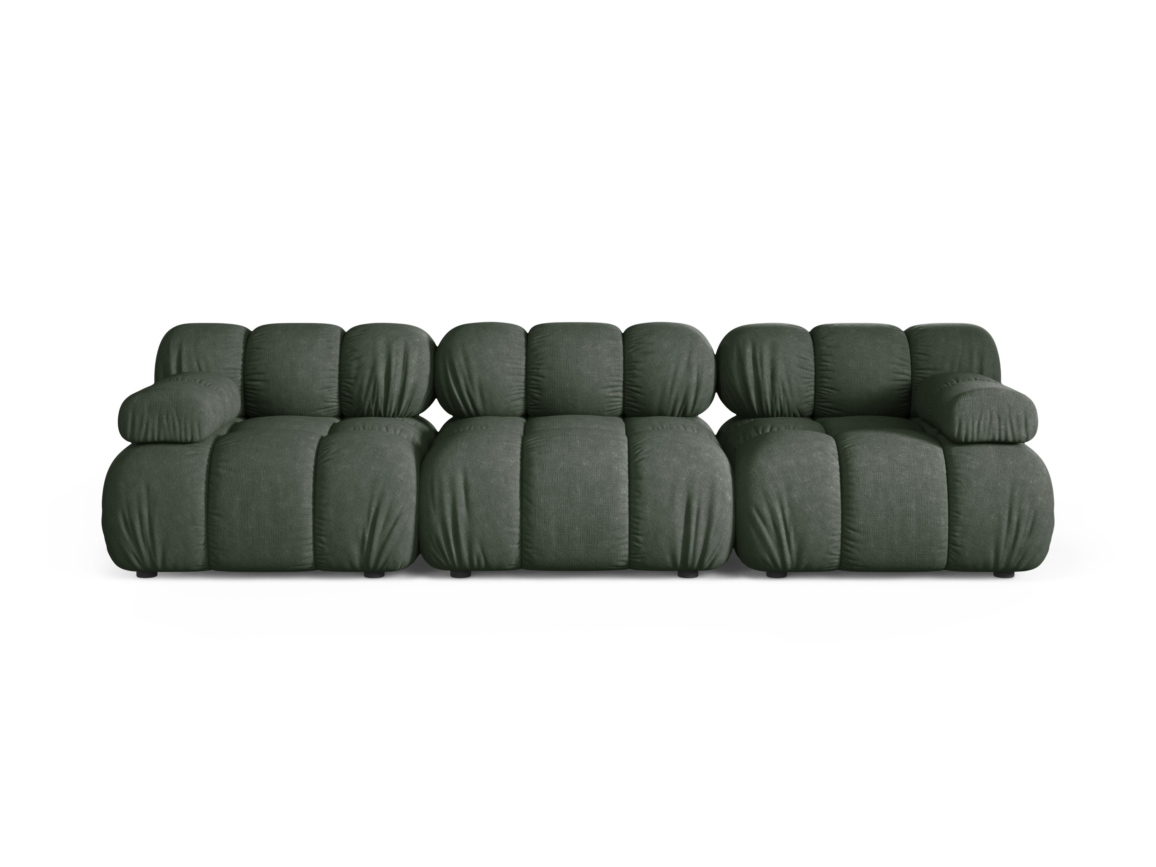 Modulares 3-Sitzer Sofa BELLIS in Dunkelgrün