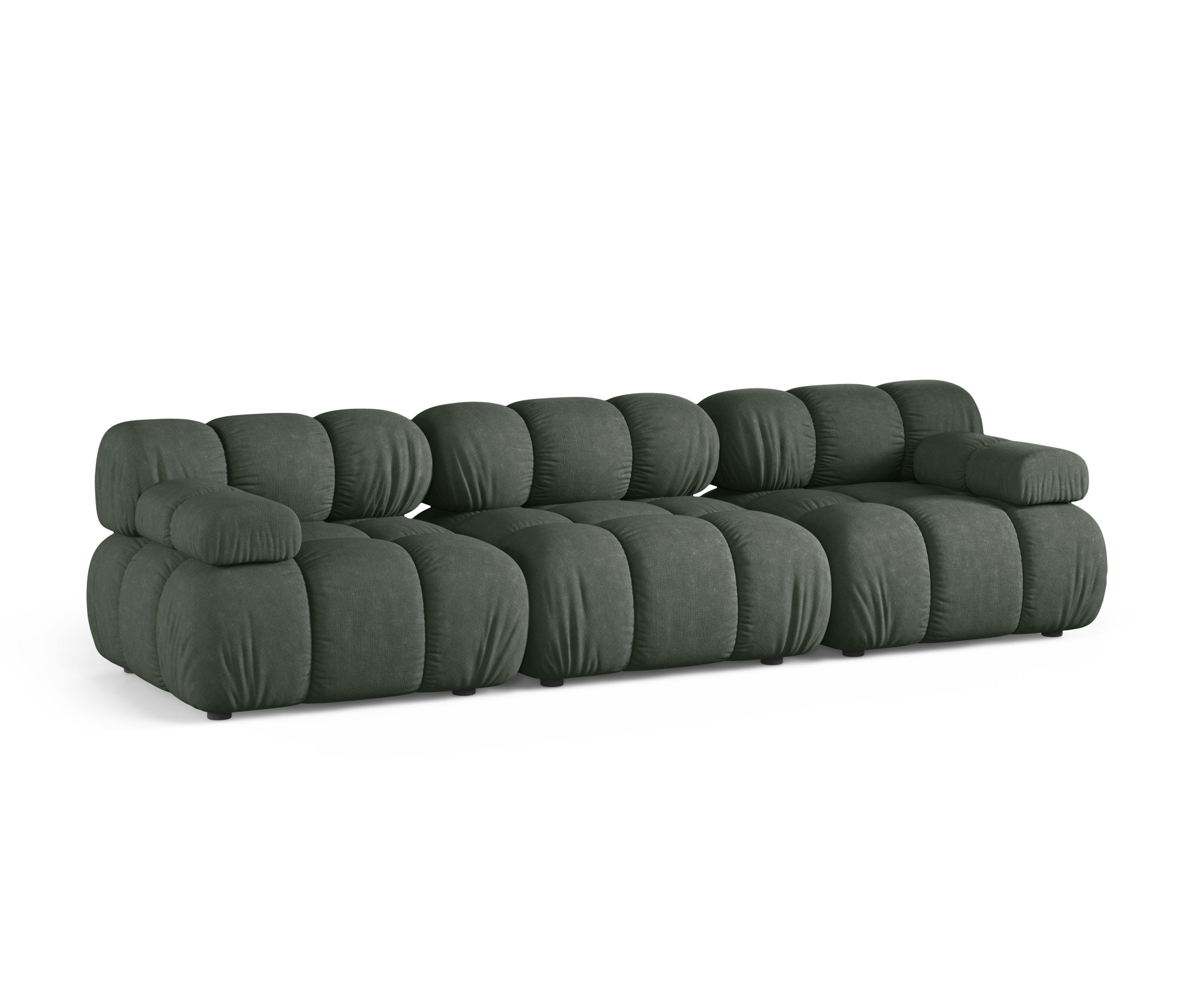 Modulares 3-Sitzer Sofa BELLIS in Dunkelgrün