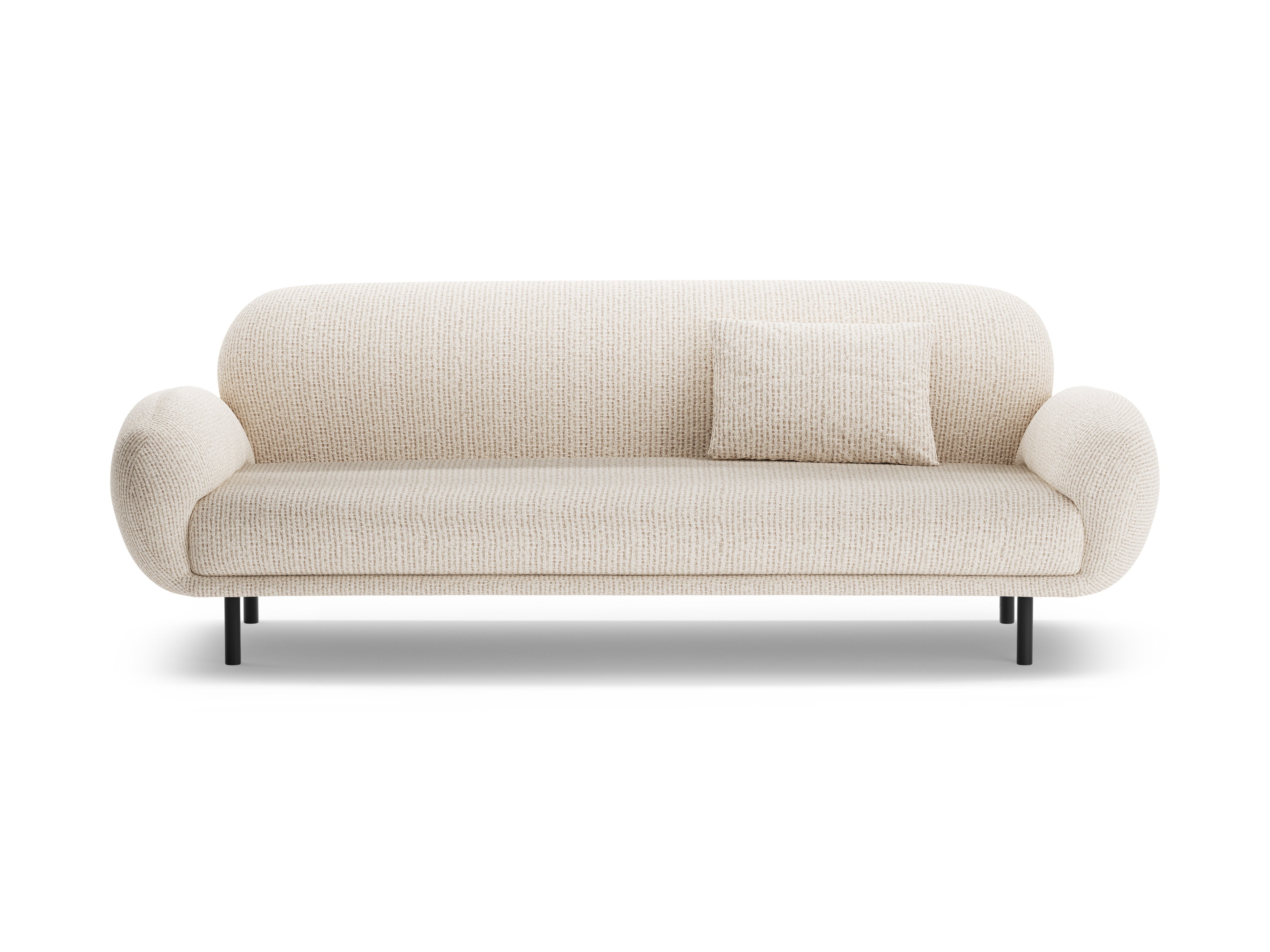 Sofa 3-Sitzer POPPY hellbeige Chenille