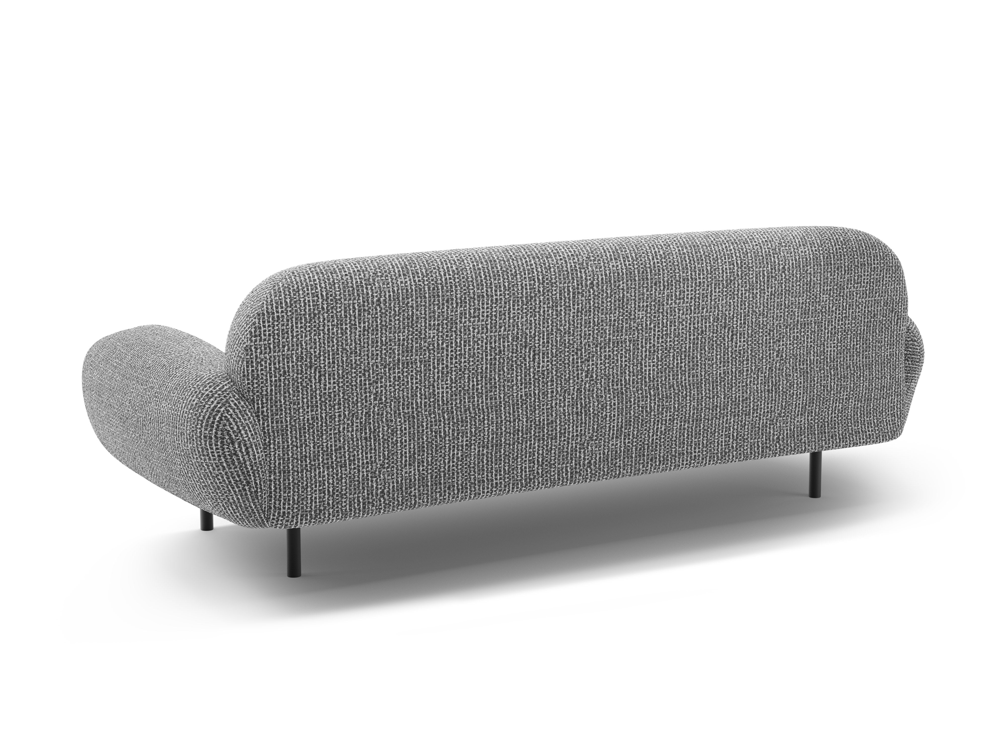Sofa 3-Sitzer POPPY dunkelgrau Chenille