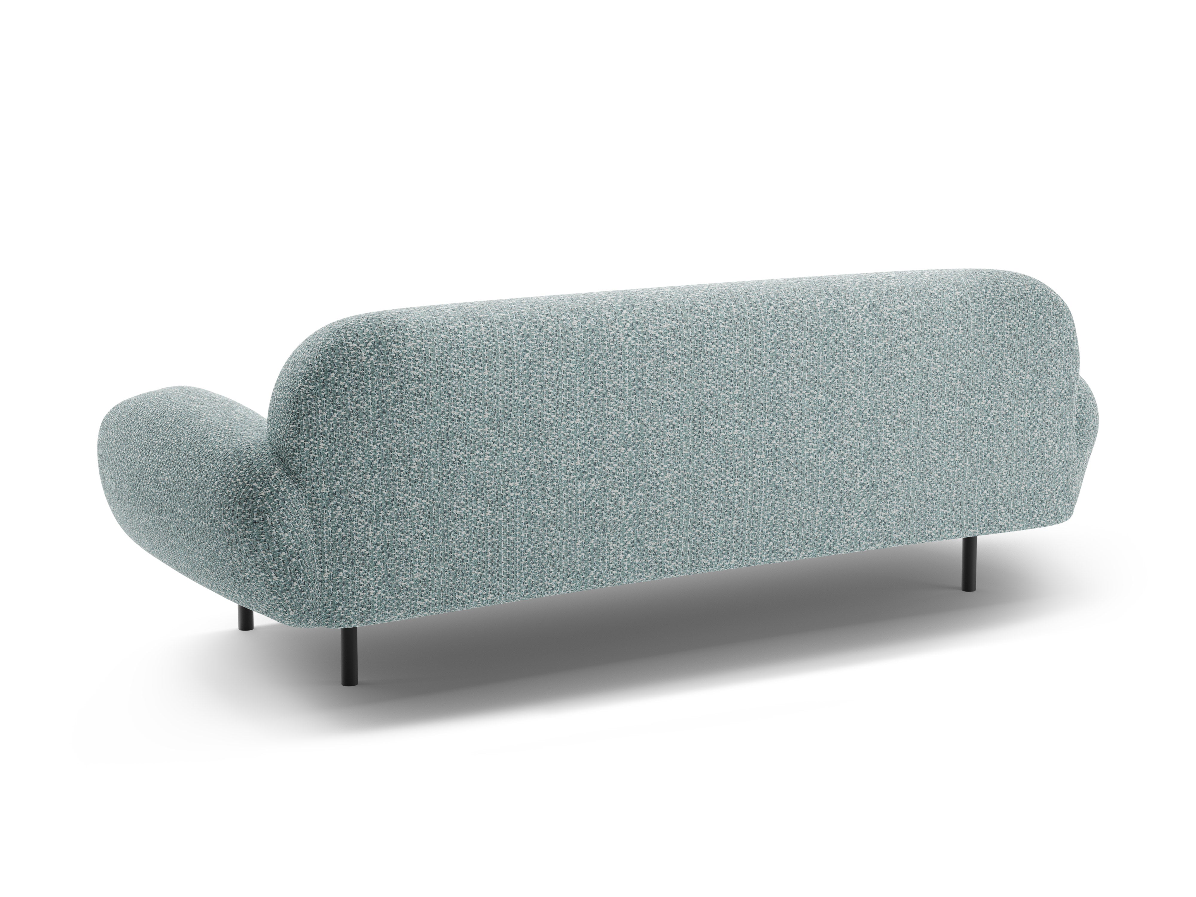 Sofa 3-Sitzer POPPY gedämpftes Blau Chenille