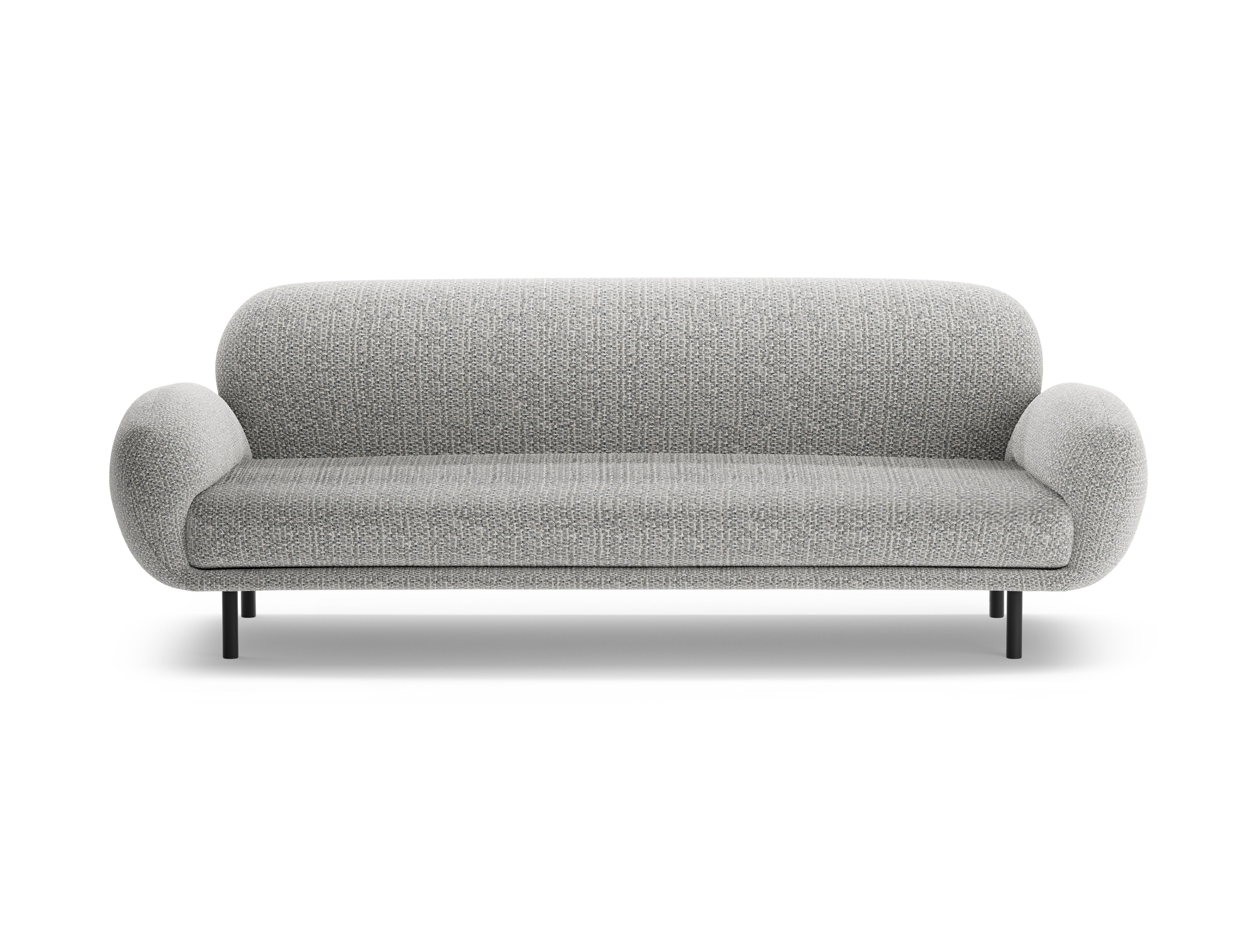 Sofa 3-Sitzer POPPY graues Chenille