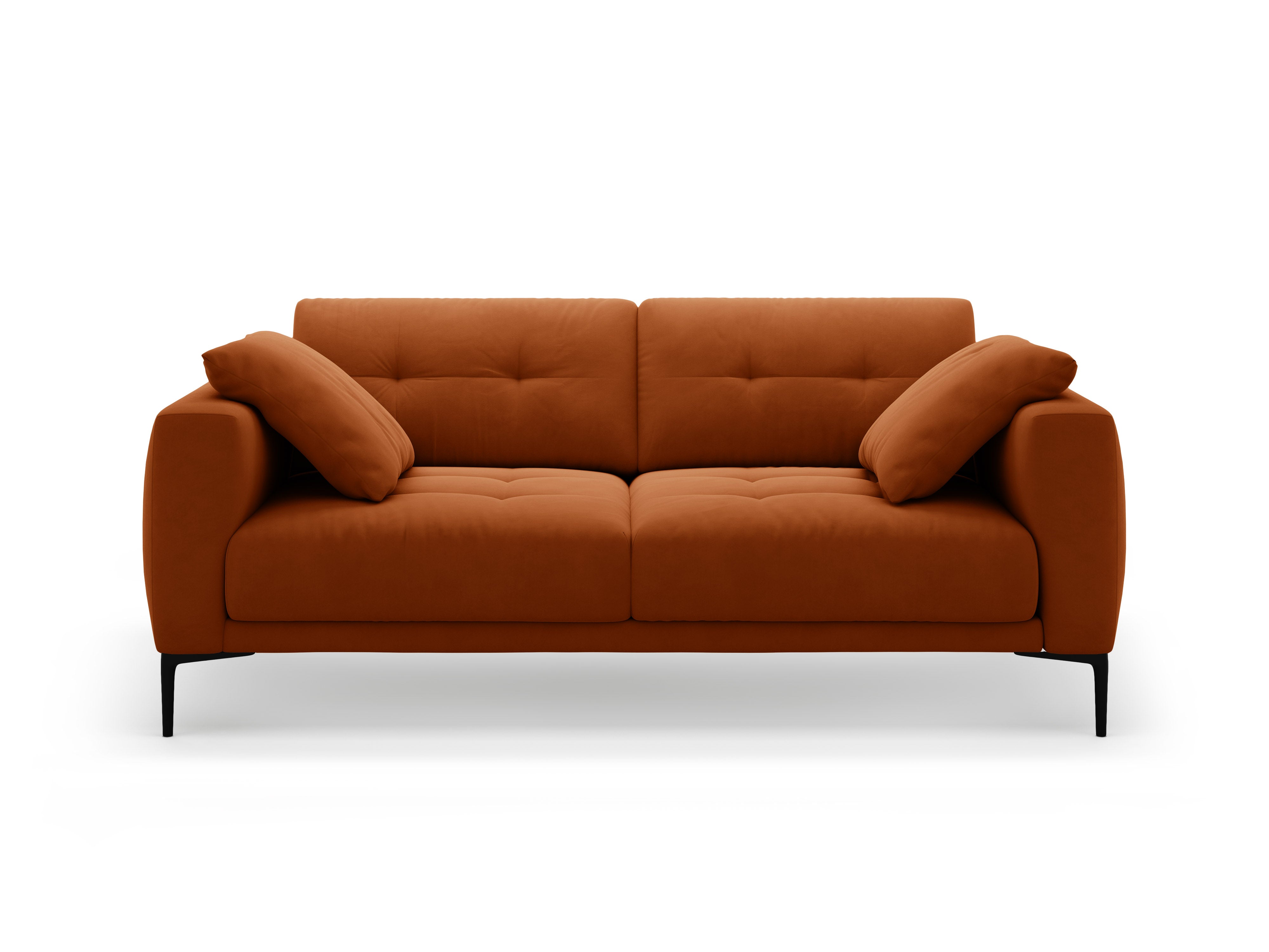 Sofa aksamitna 3-osobowa BEMY terracotta