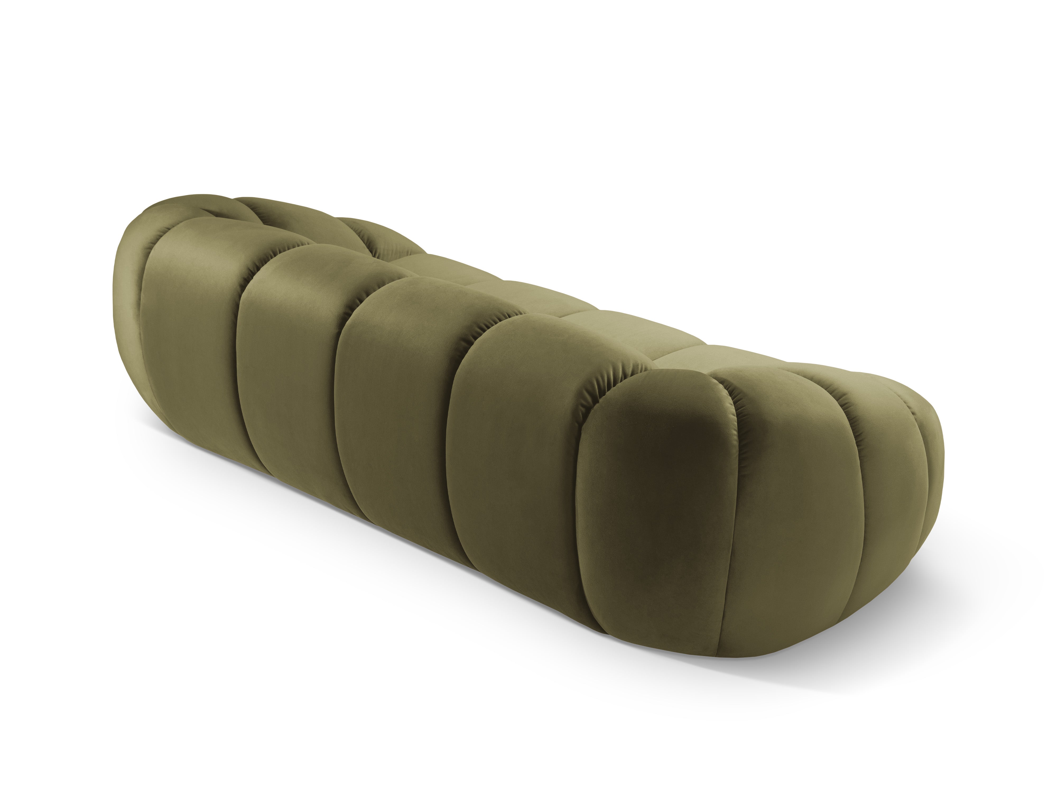 Velvet 3-Seater Sofa DIANA Green