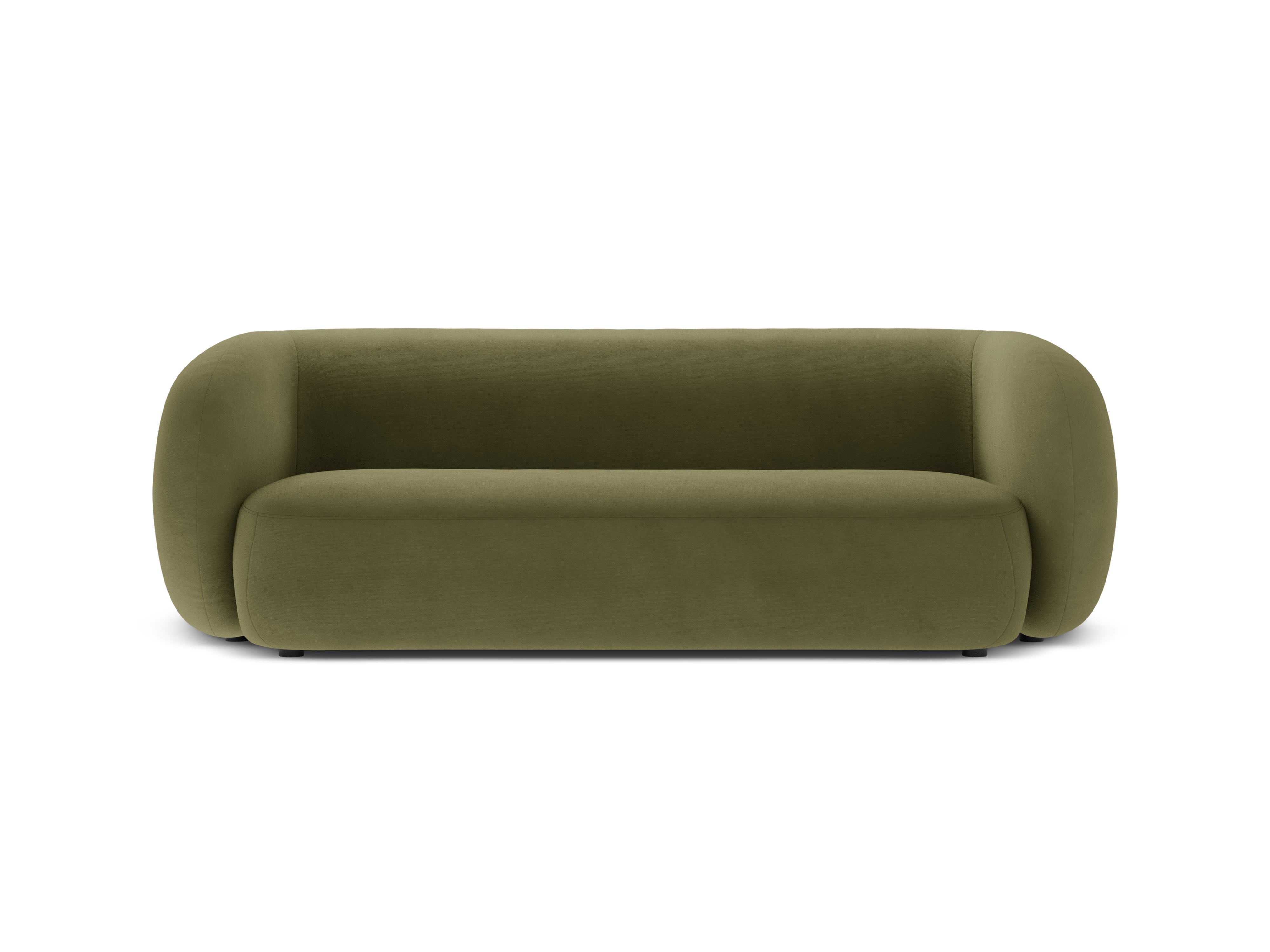 Sofa aksamitna 3-osobowa KATE zielony – Micadoni