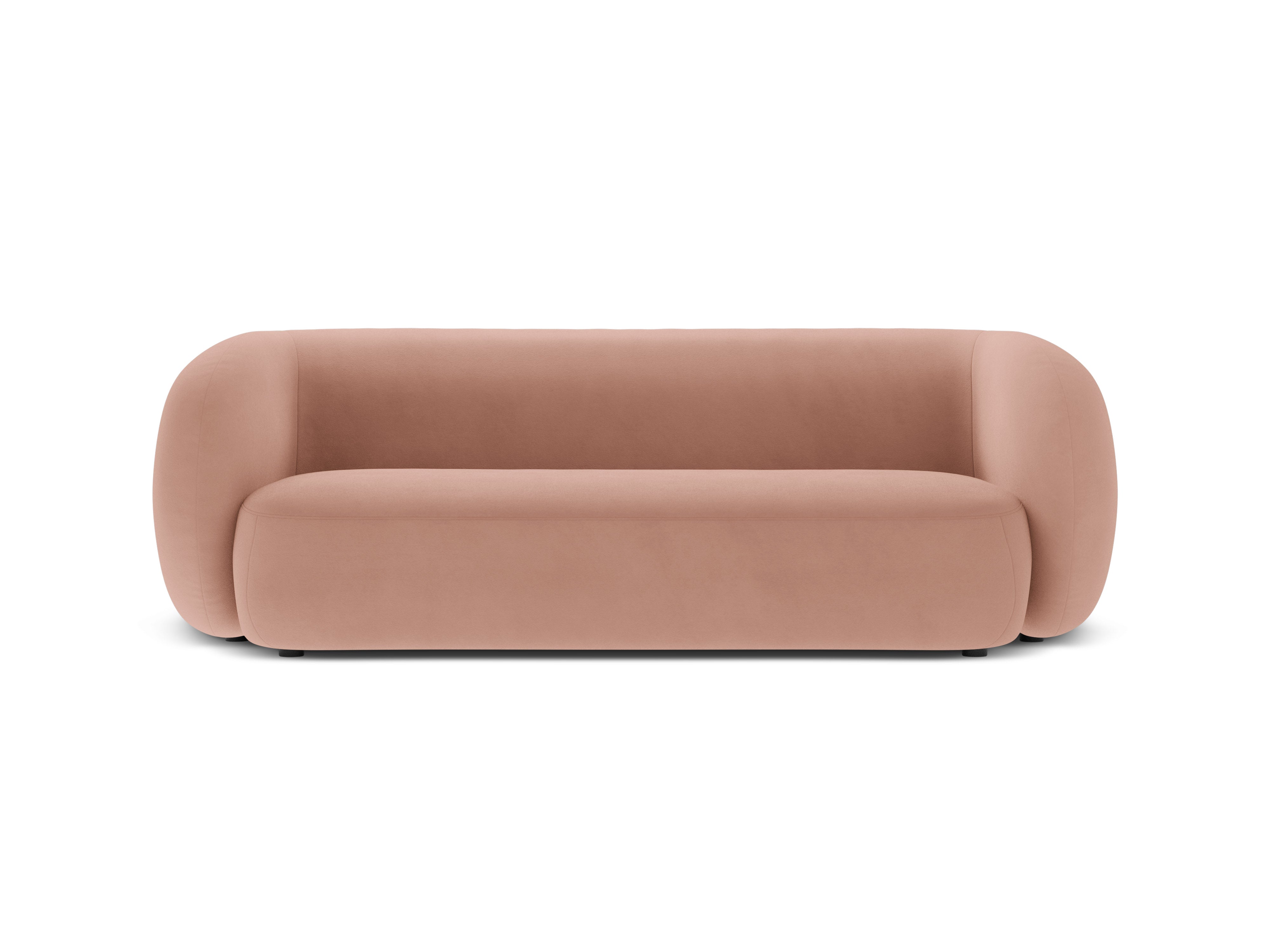 Velvet 3-Seater Sofa KATE Pink