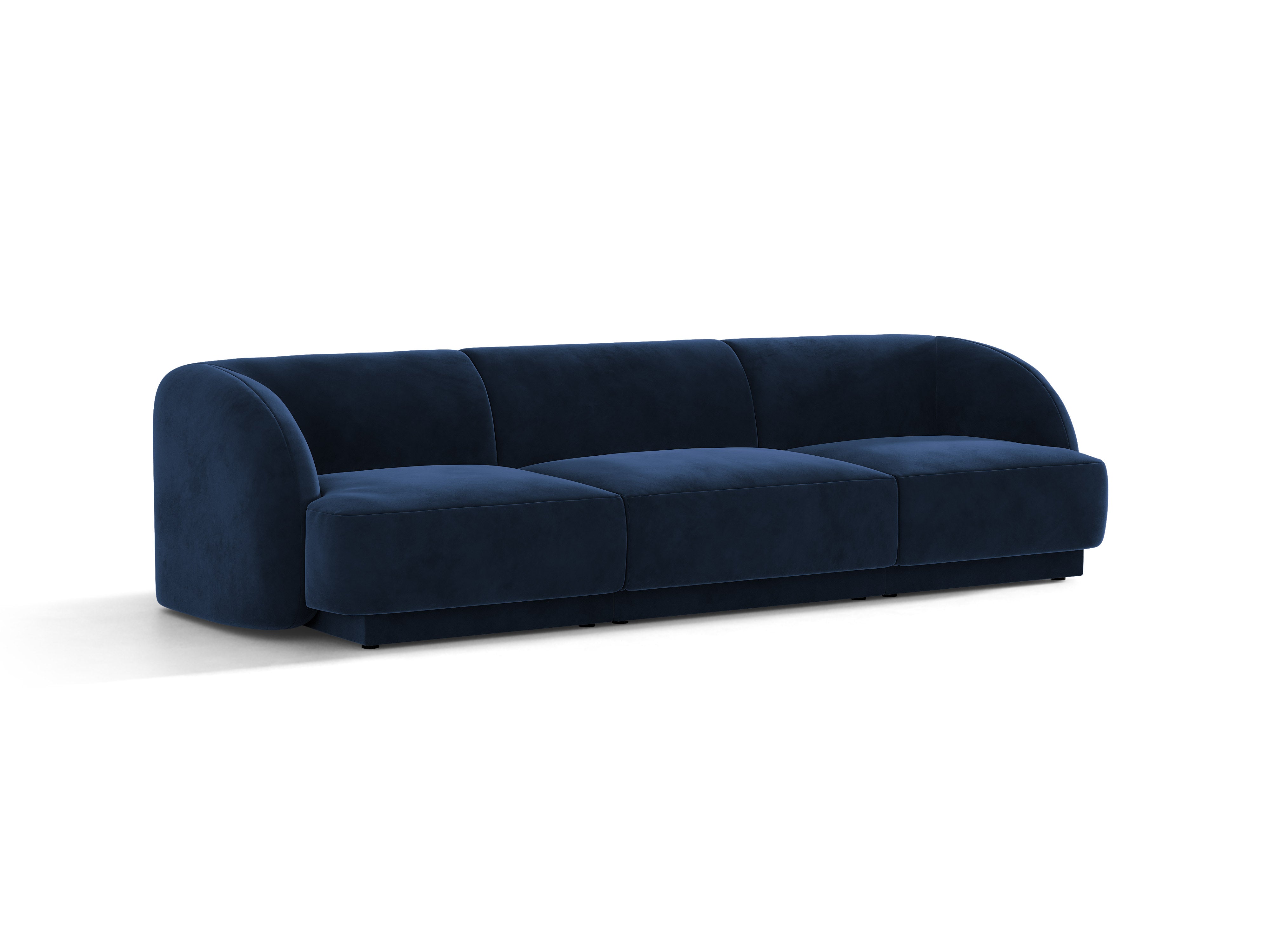 Sofa aus Samt 3-sitzig MILEY königsblau