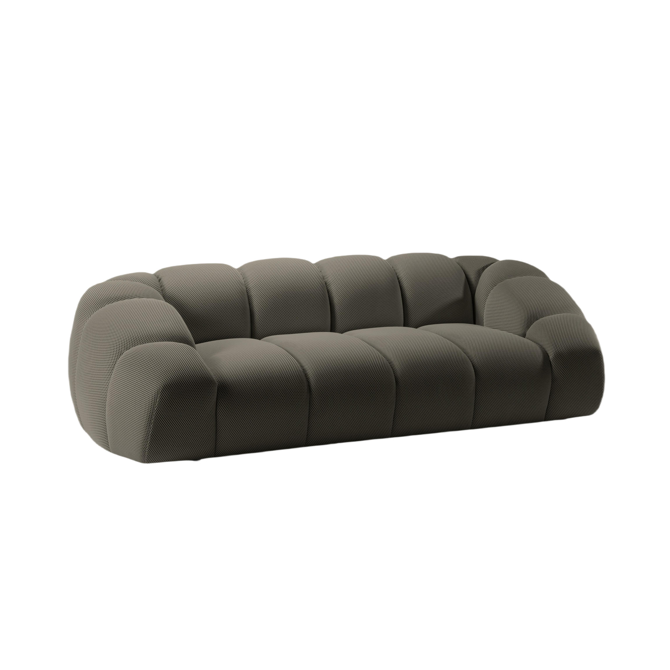 Sofa 2,5-sitzige DIANA stahlfarben