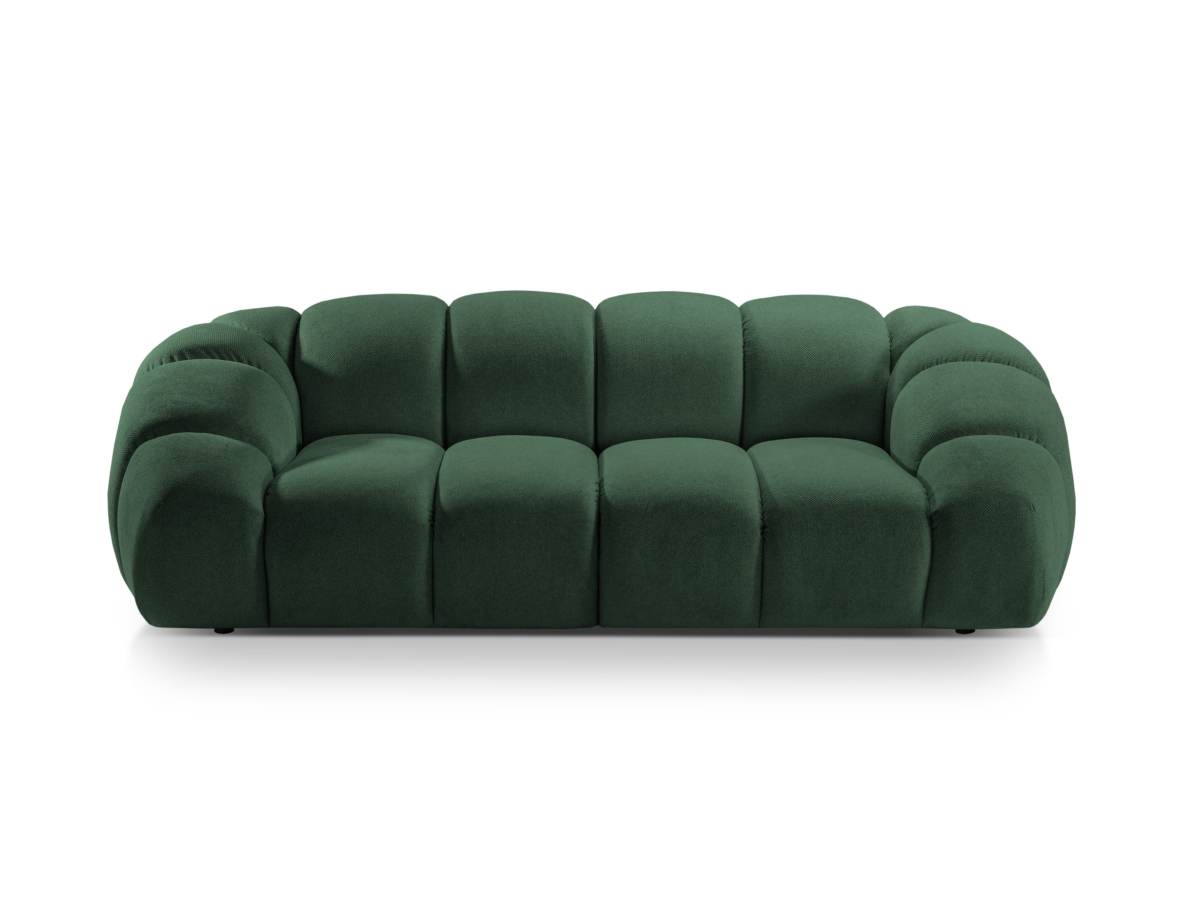 Sofa 2,5-sitzige DIANA dunkelgrüner Chenille